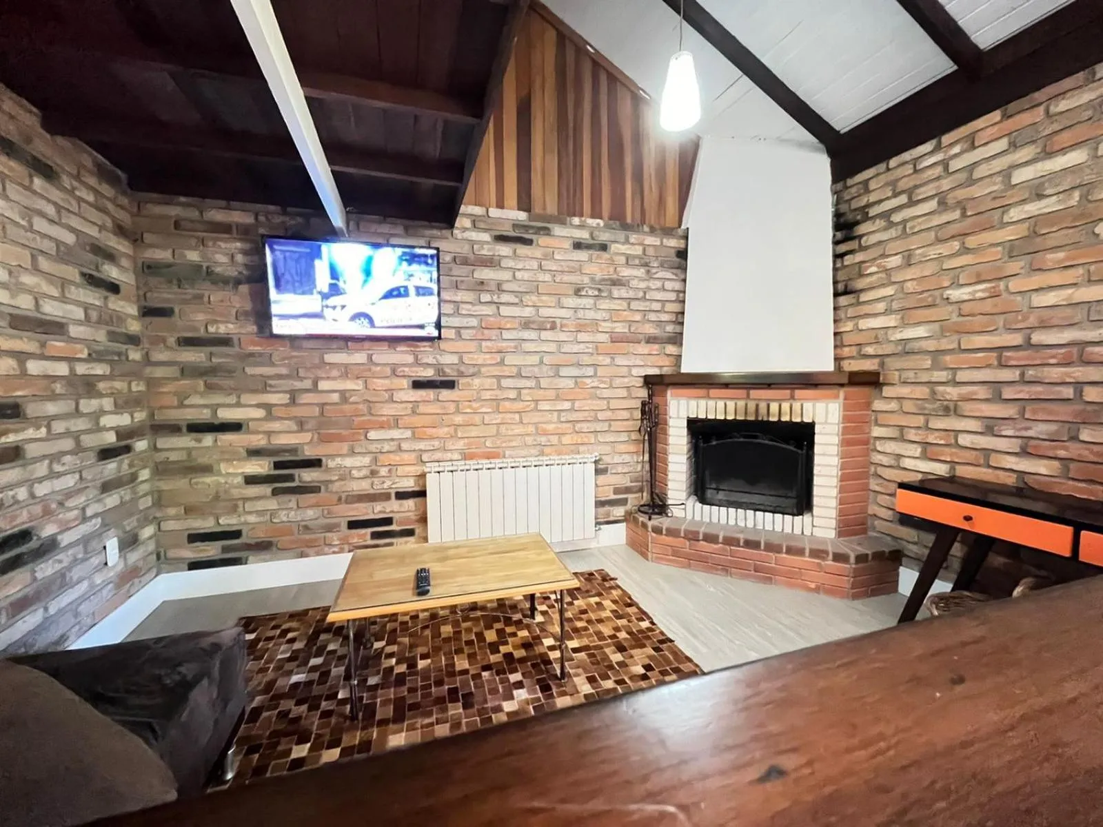 Living room in Pousada Rosa