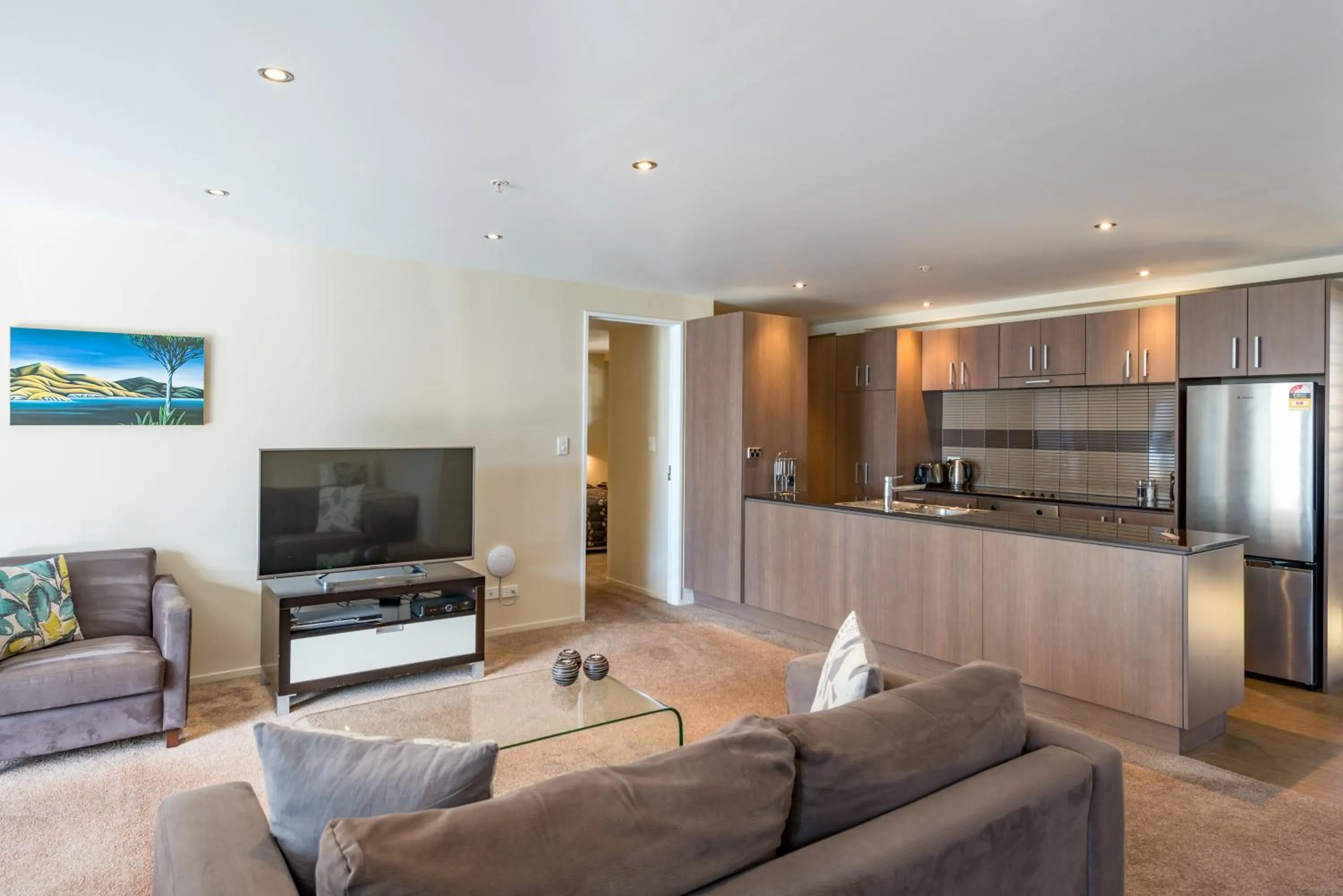 Living room in Edgewater Palms Apartments