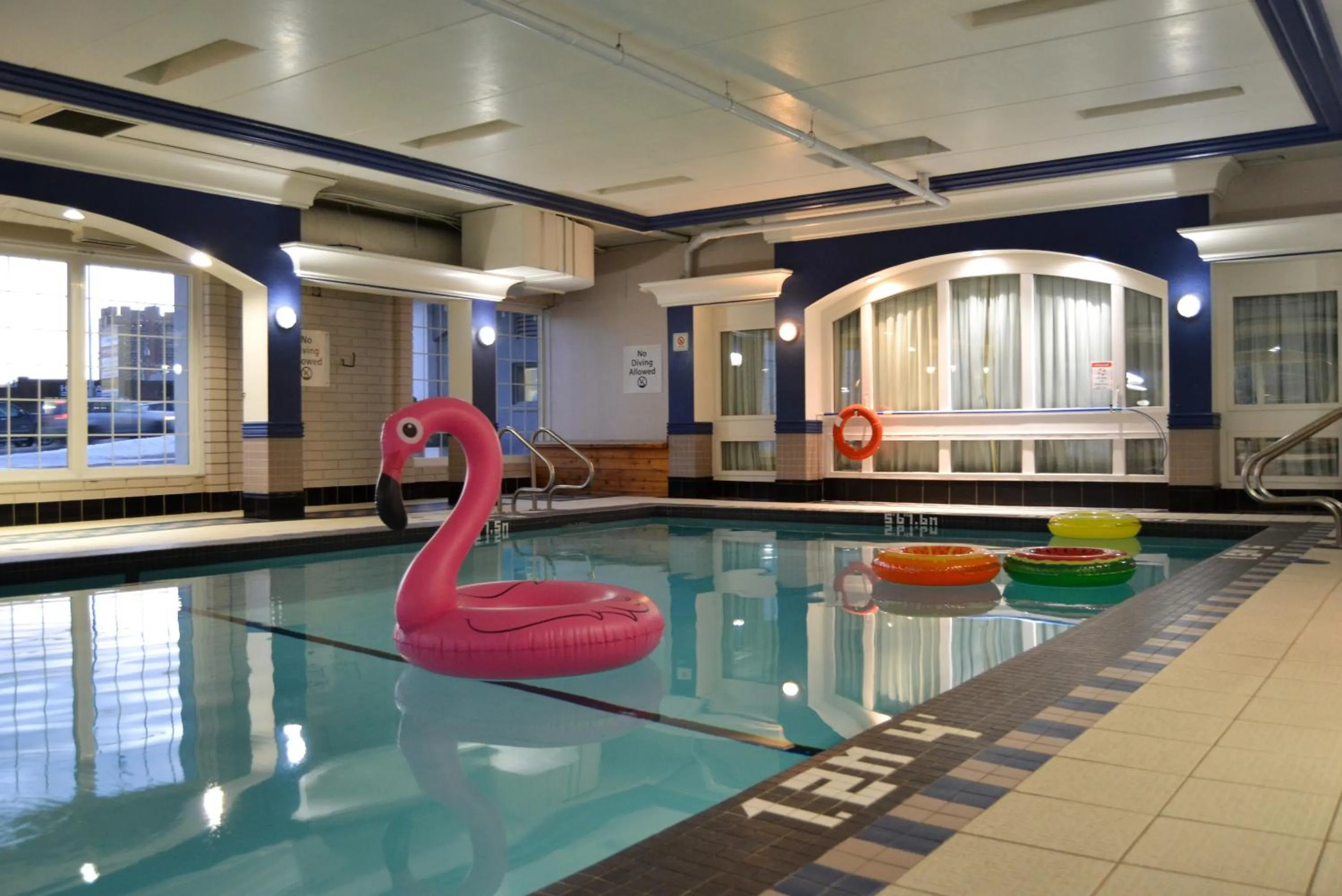 Pool view in Amenida Residences, Calgary