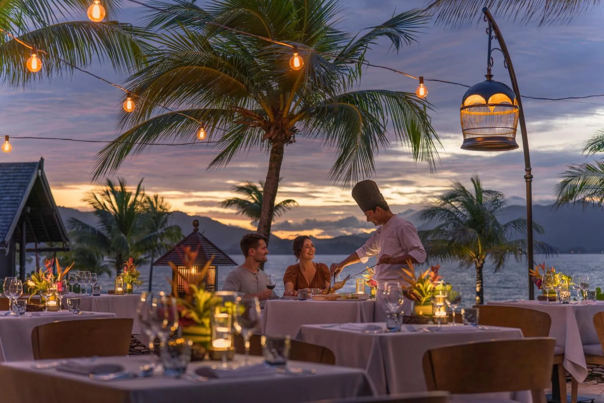 Dining area in Four Seasons Resort Langkawi