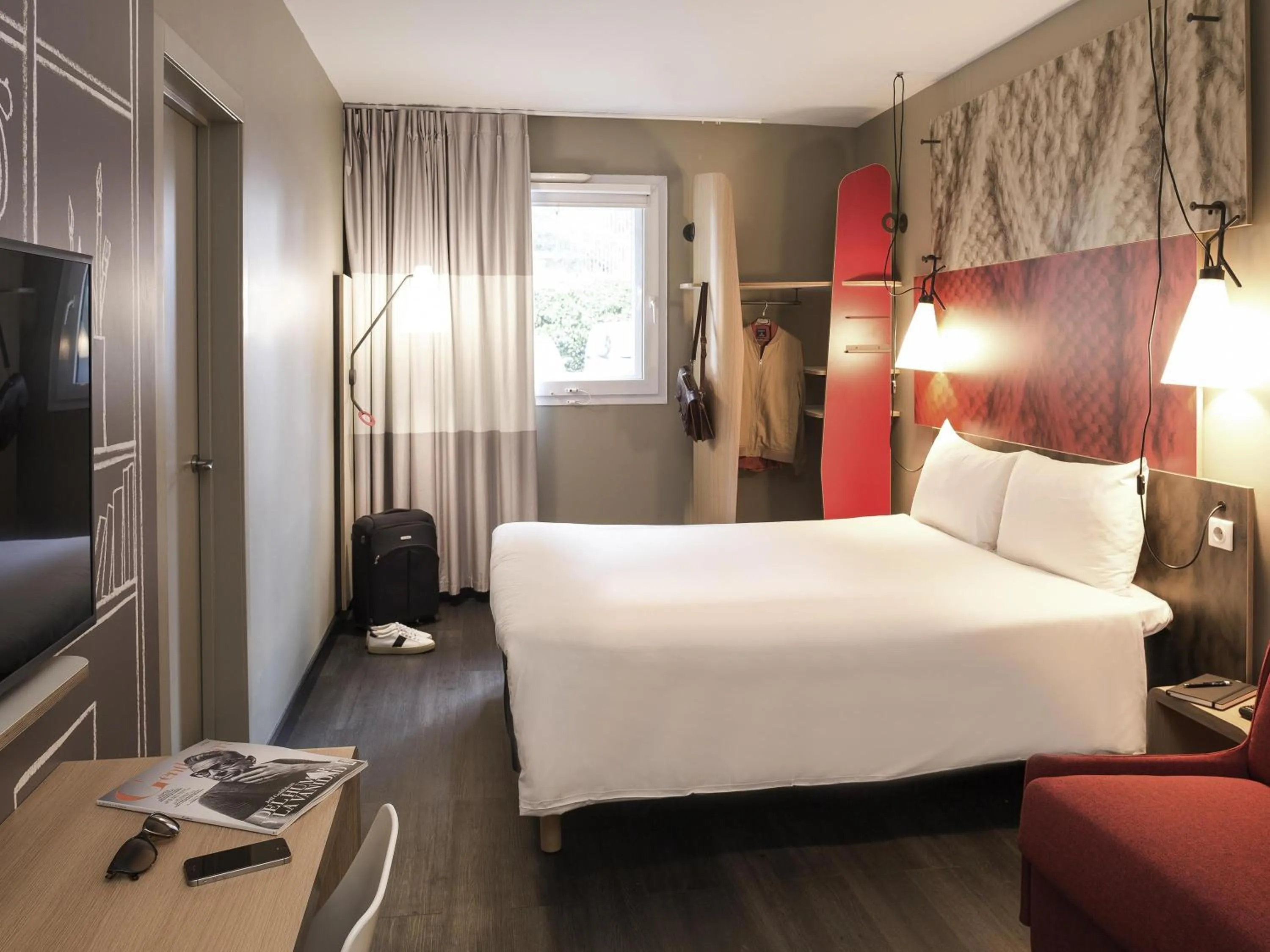Bedroom, Bed in Ibis Madrid Fuenlabrada