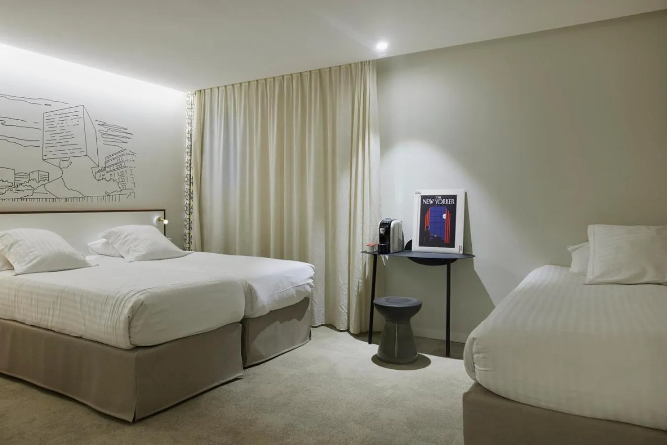 Bedroom, Bed in Hotel du Pin Nice Port