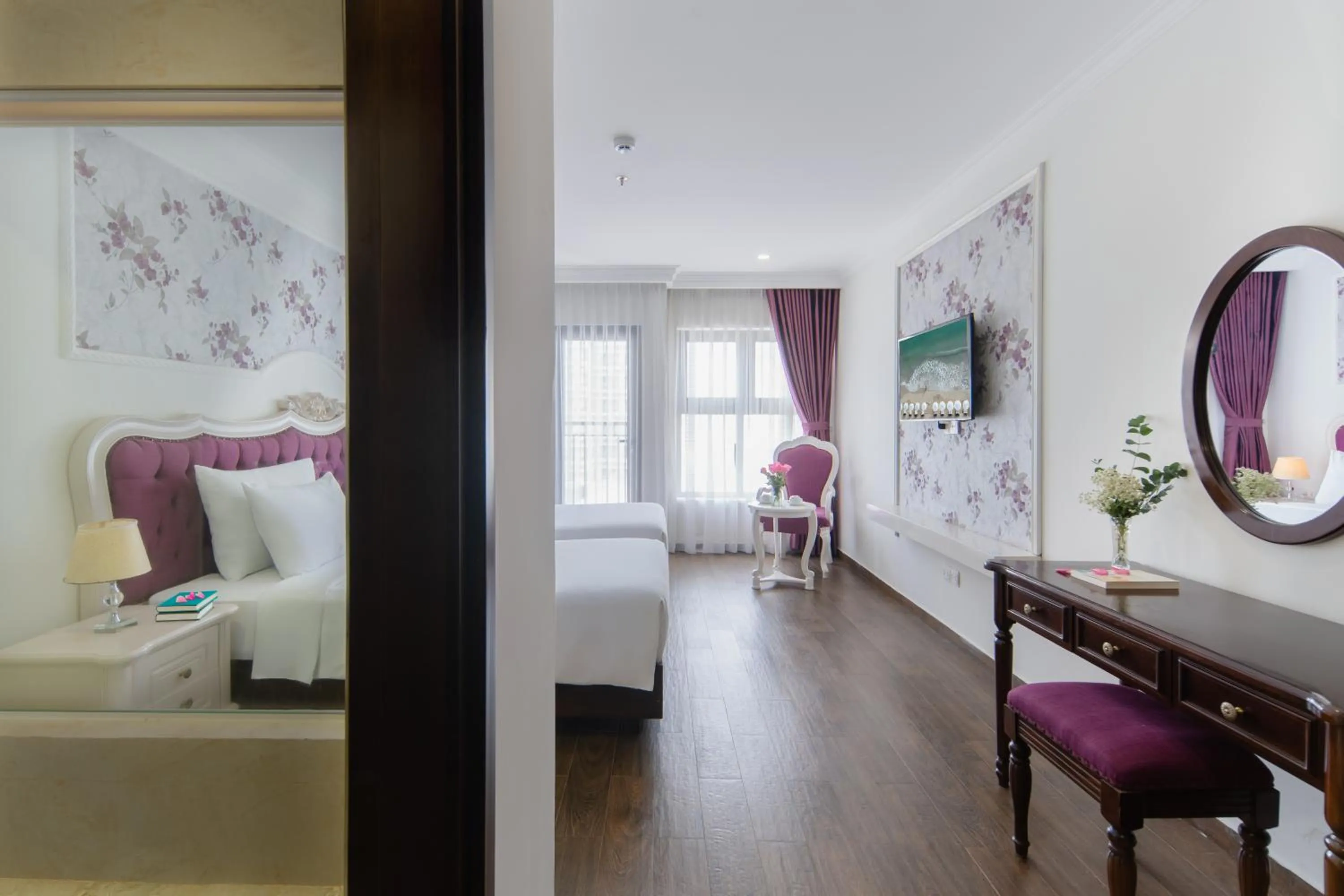 Photo of the whole room, Bed in Bonjour Nha Trang Hotel