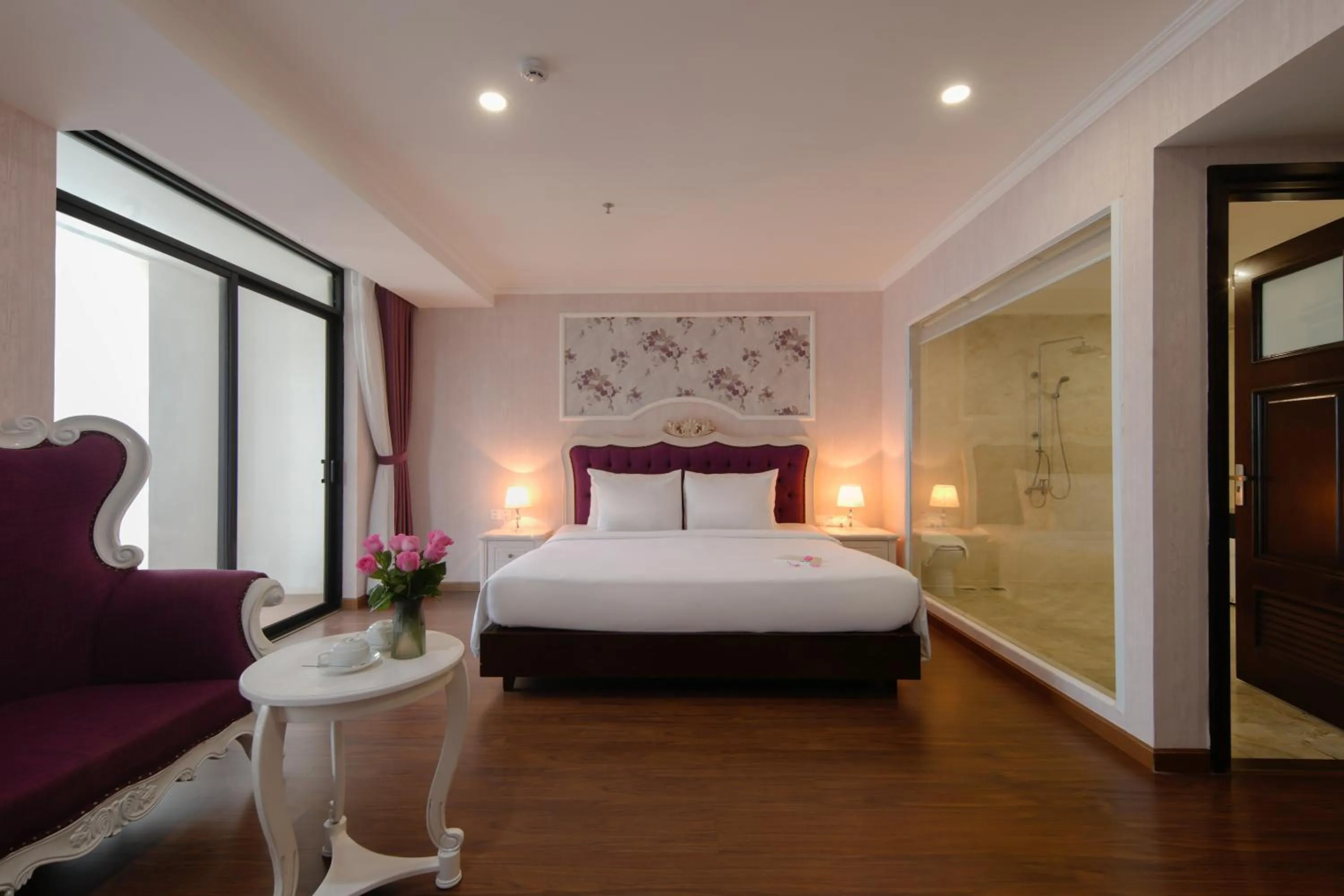 Bed in Bonjour Nha Trang Hotel