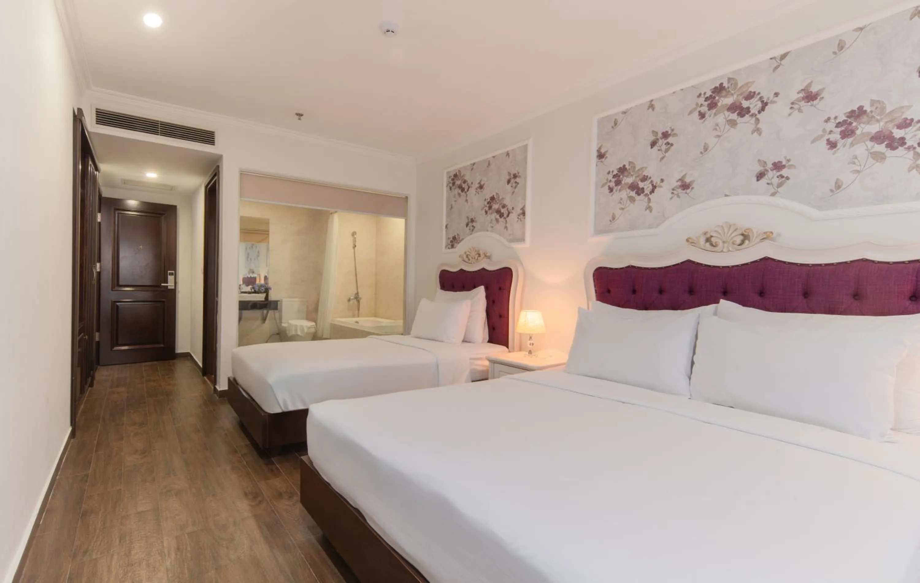 Shower, Bed in Bonjour Nha Trang Hotel