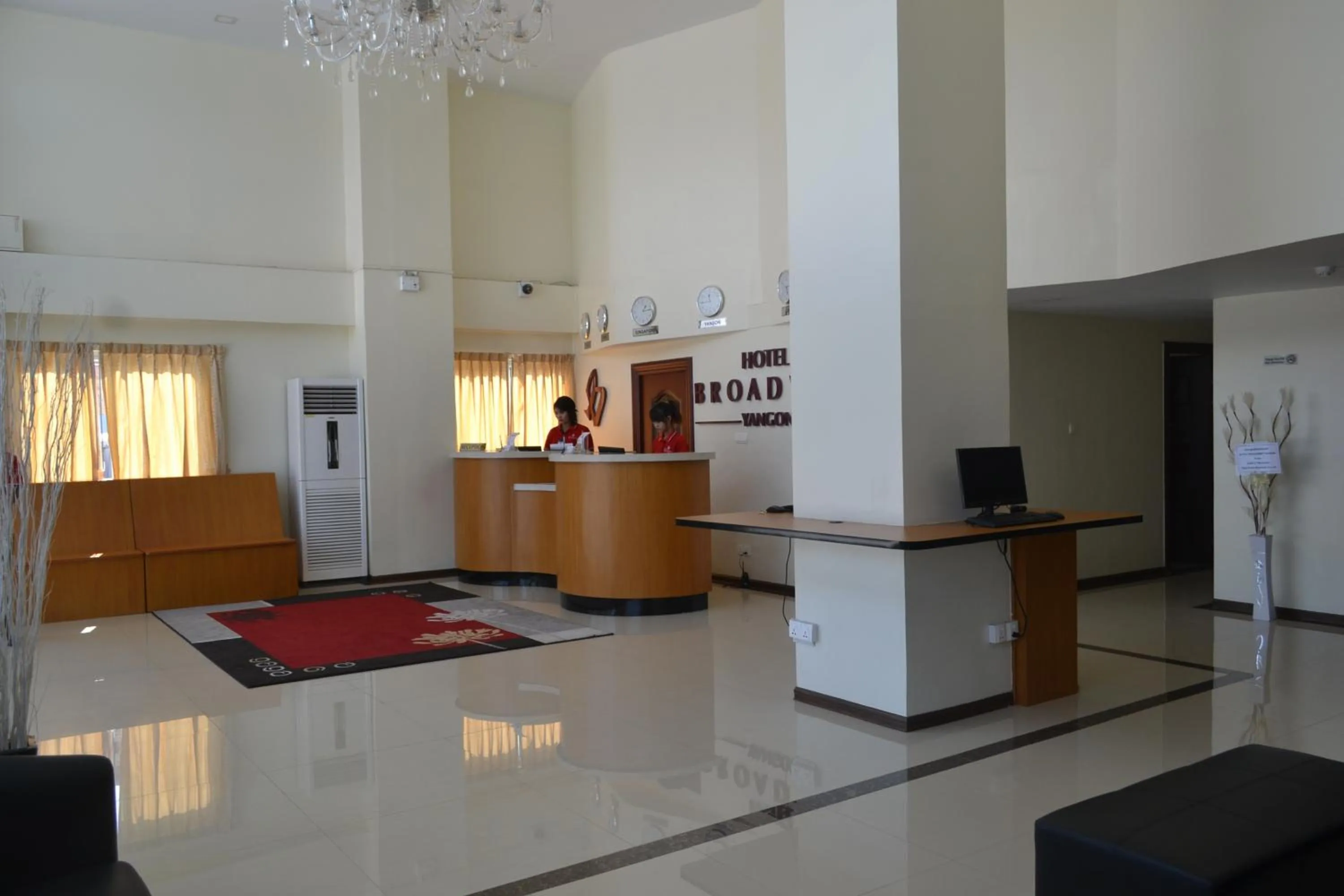Area and facilities in Hotel Broadway Yangon