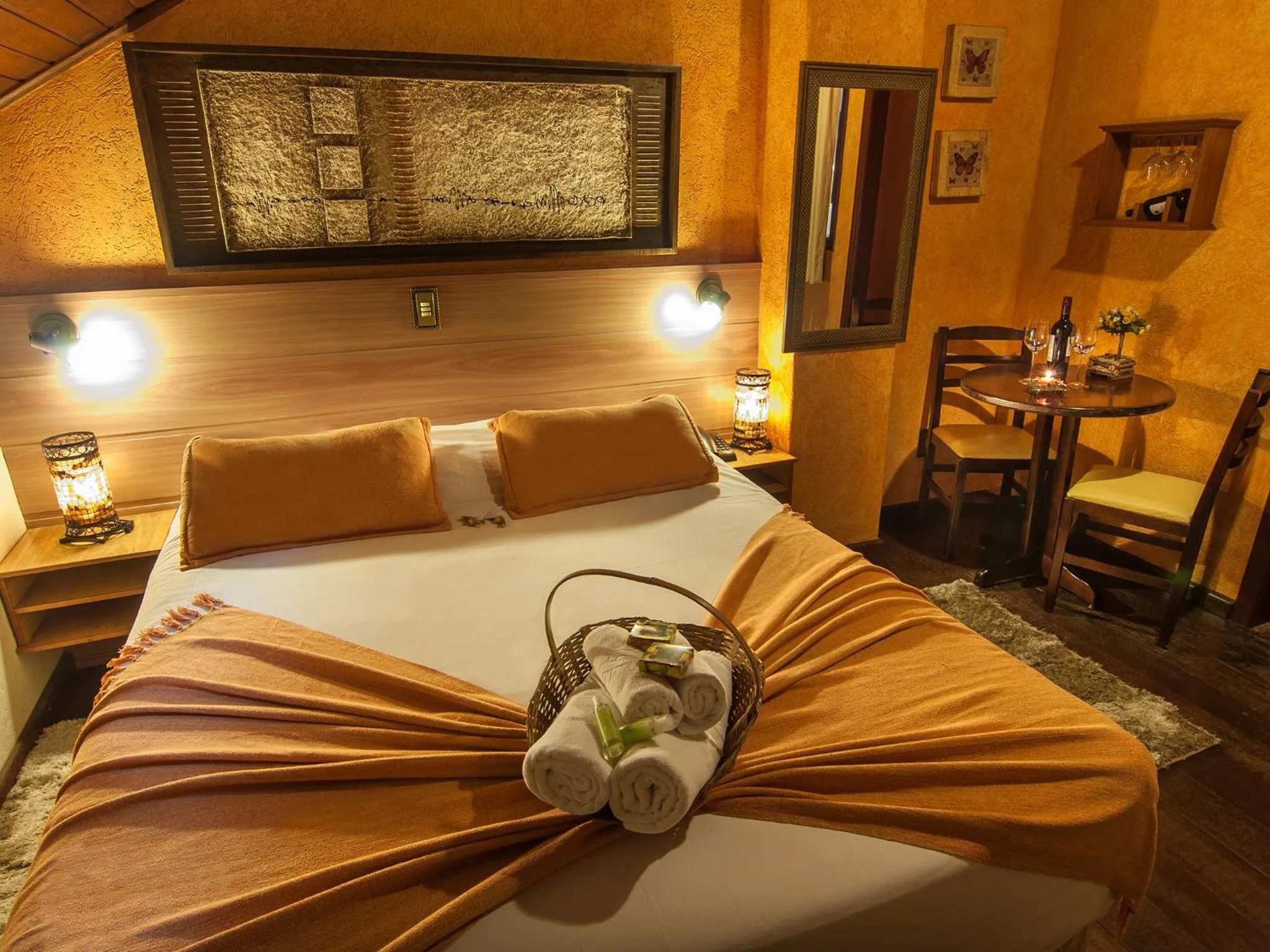 Bedroom, Bed in Pousada Aguia Dourada