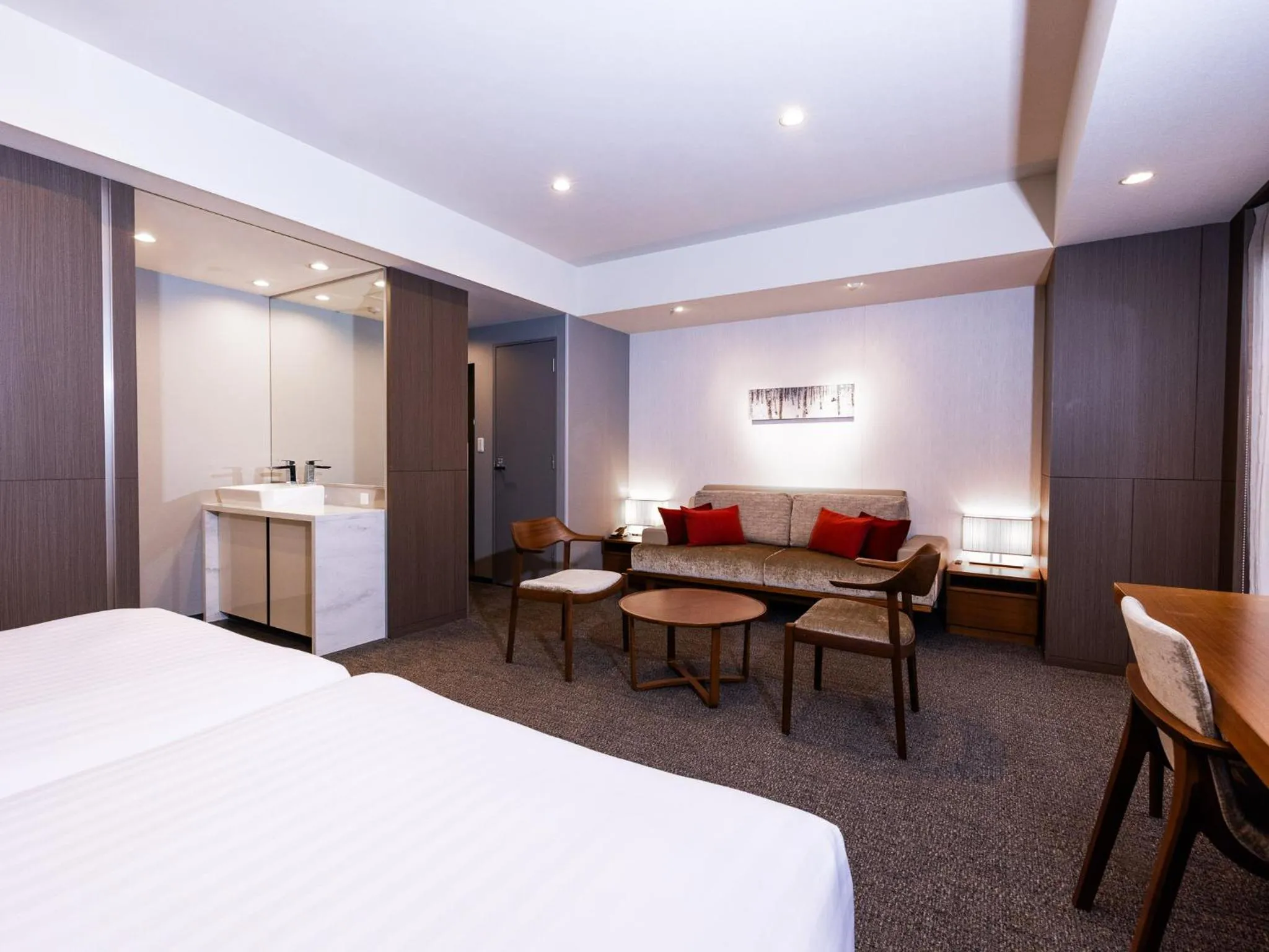 Photo of the whole room, Bed in Tokyu Stay Sapporo