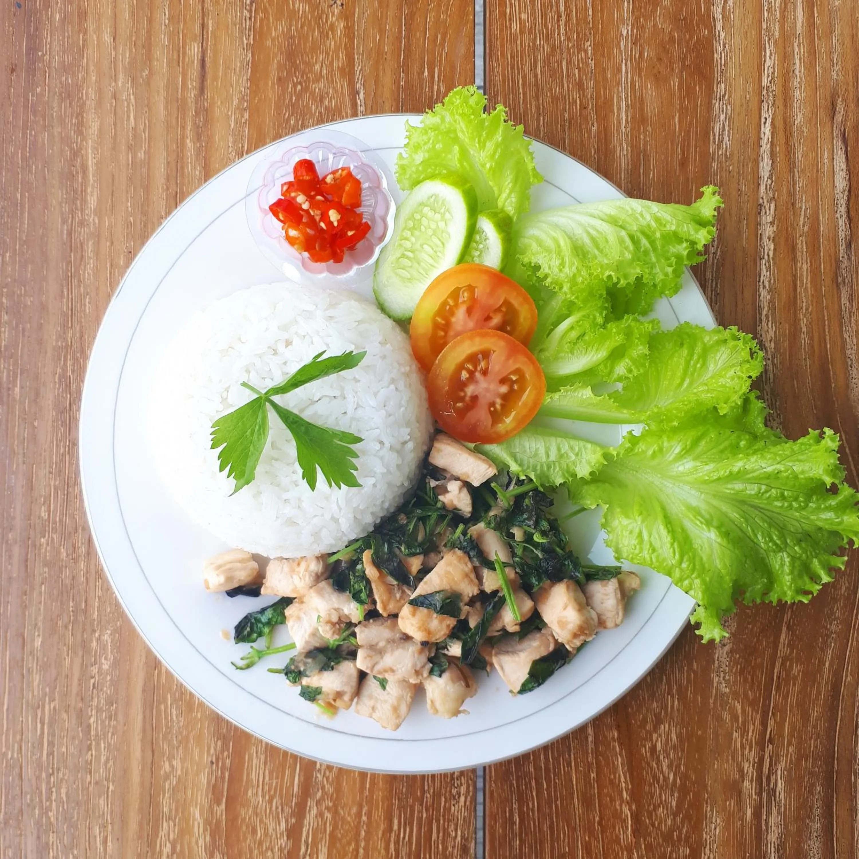 Asian breakfast in Toya Villa Ubud