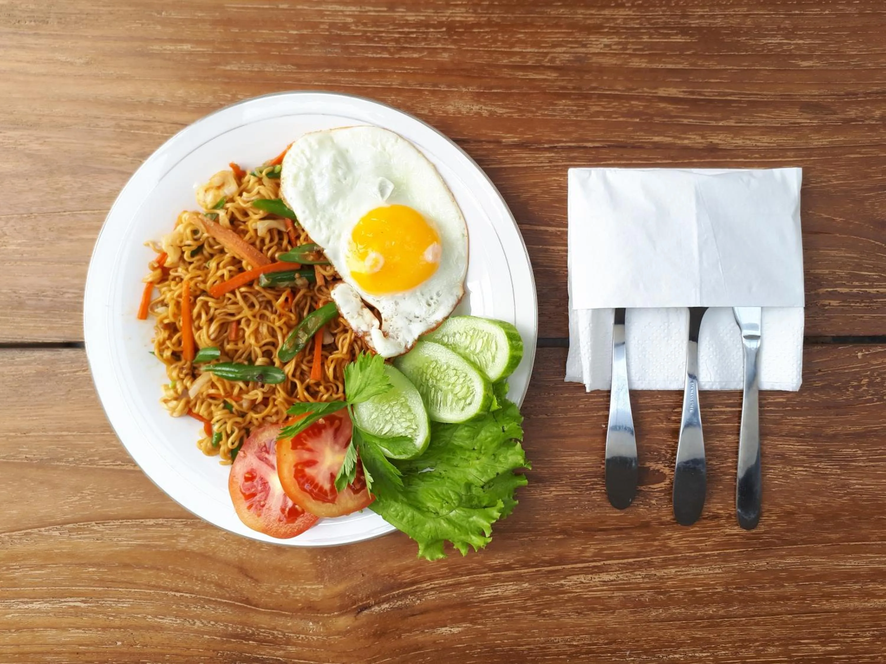 Asian breakfast in Toya Villa Ubud