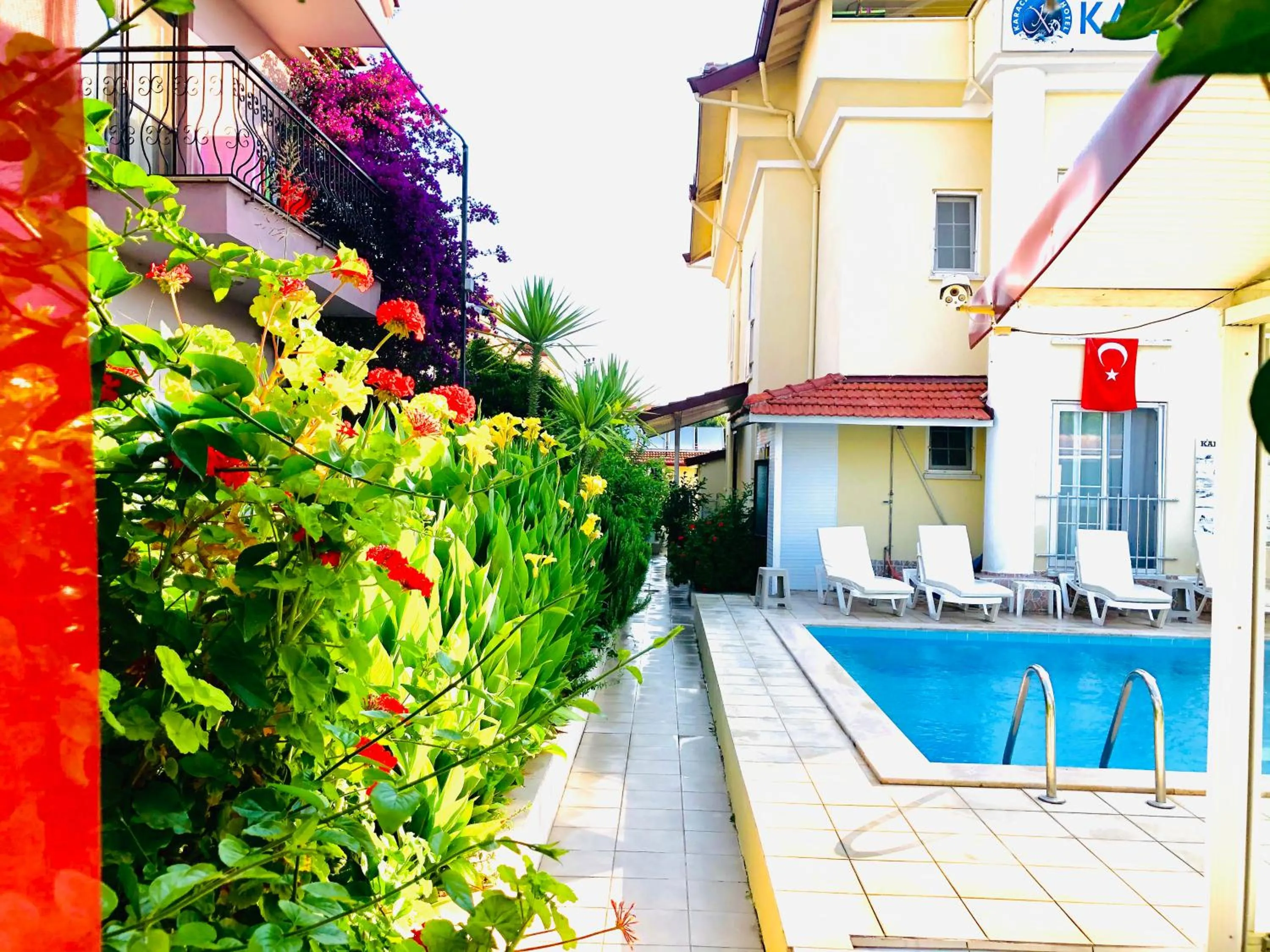 Pool view in Karaca Apart Hotel