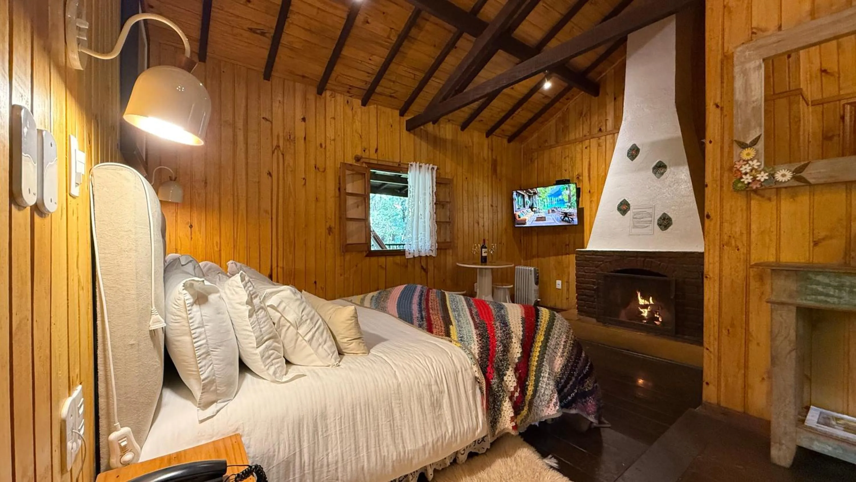 Bed in Pousada Villa D'Amore