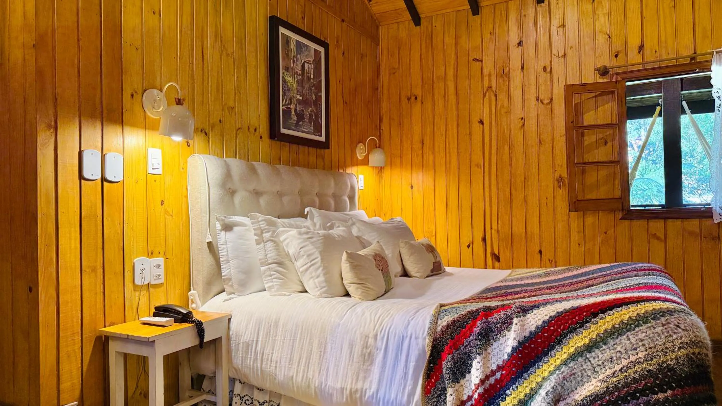 Bed in Pousada Villa D'Amore