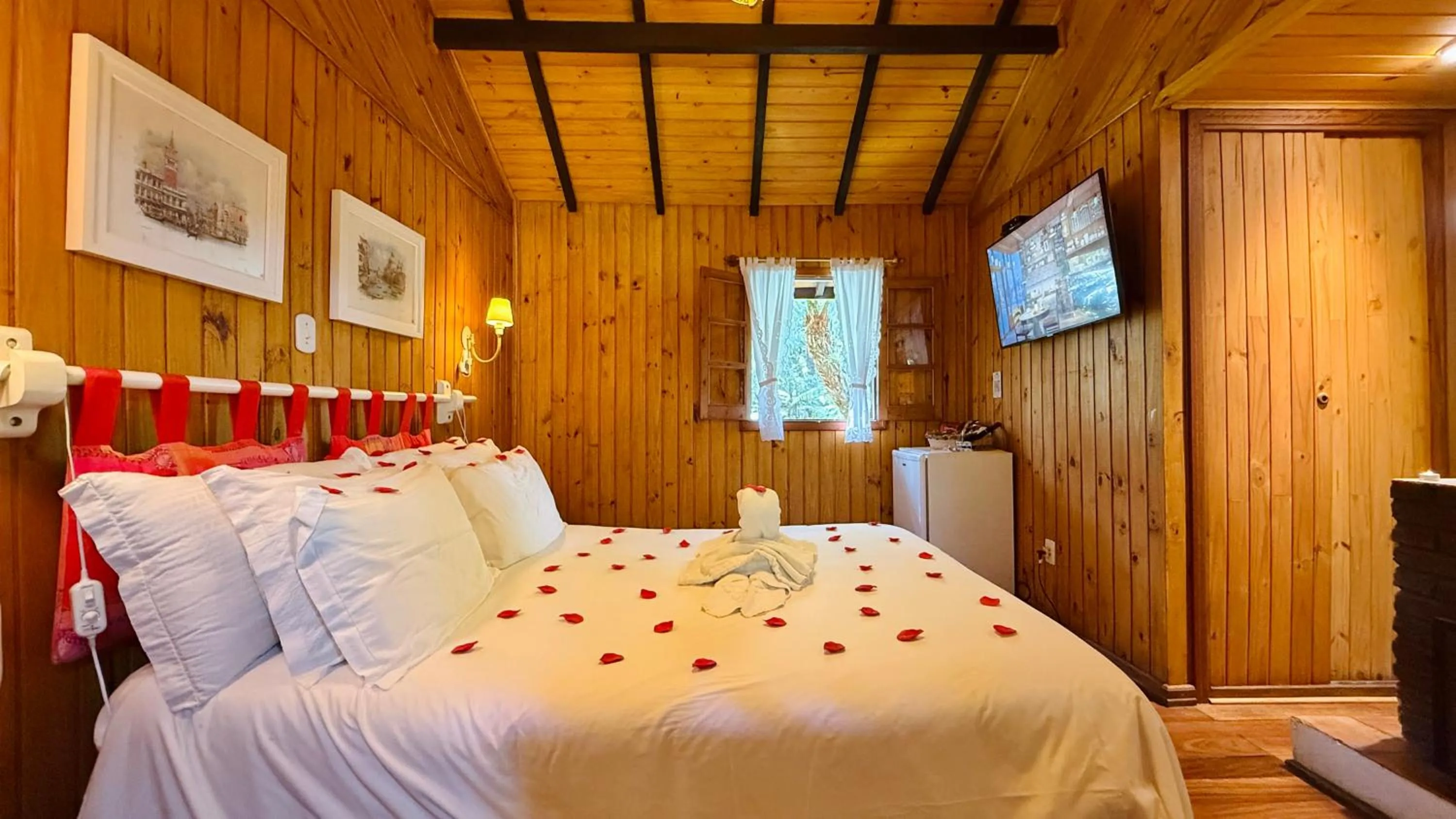 Bed in Pousada Villa D'Amore