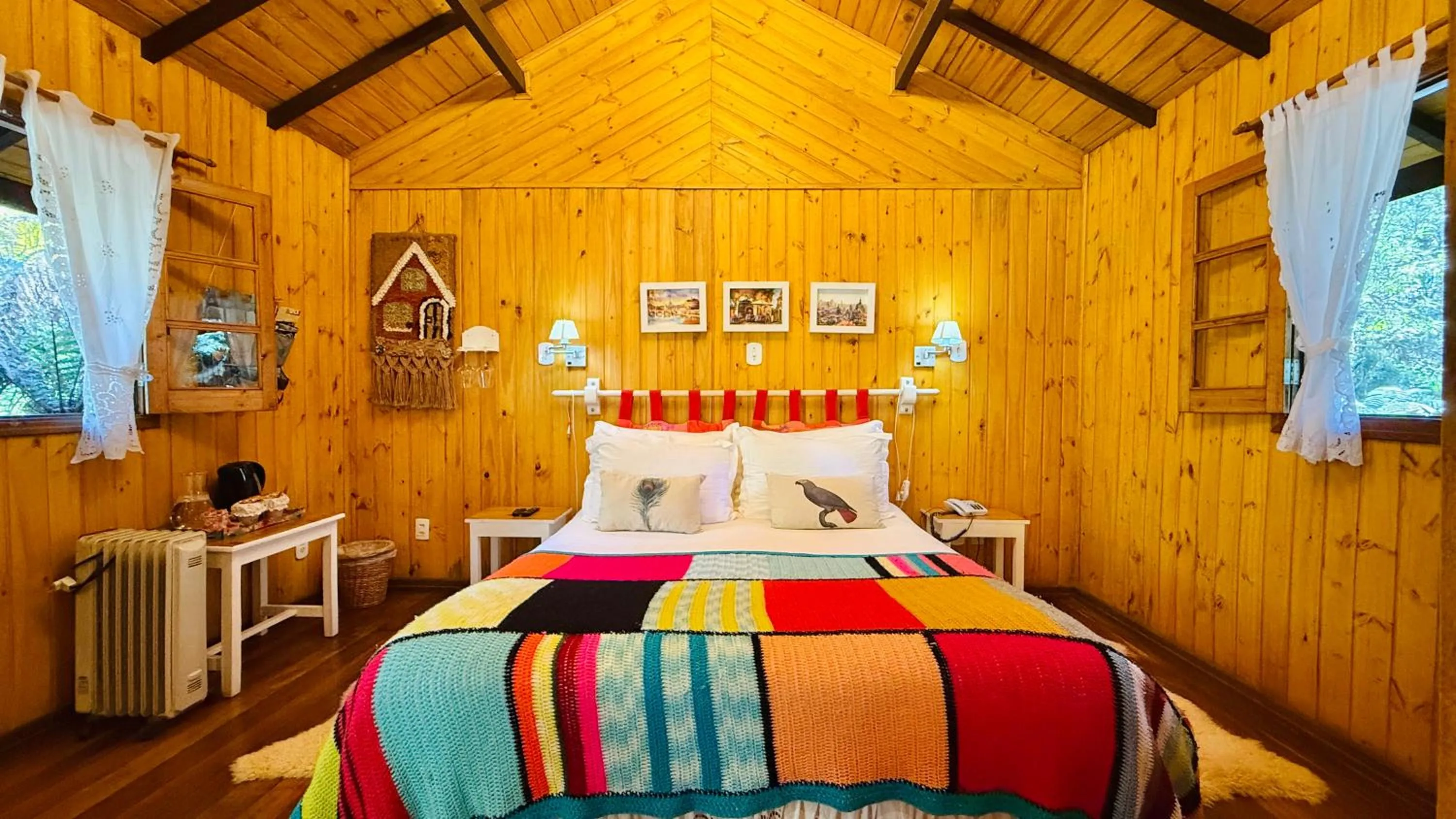 Bed in Pousada Villa D'Amore