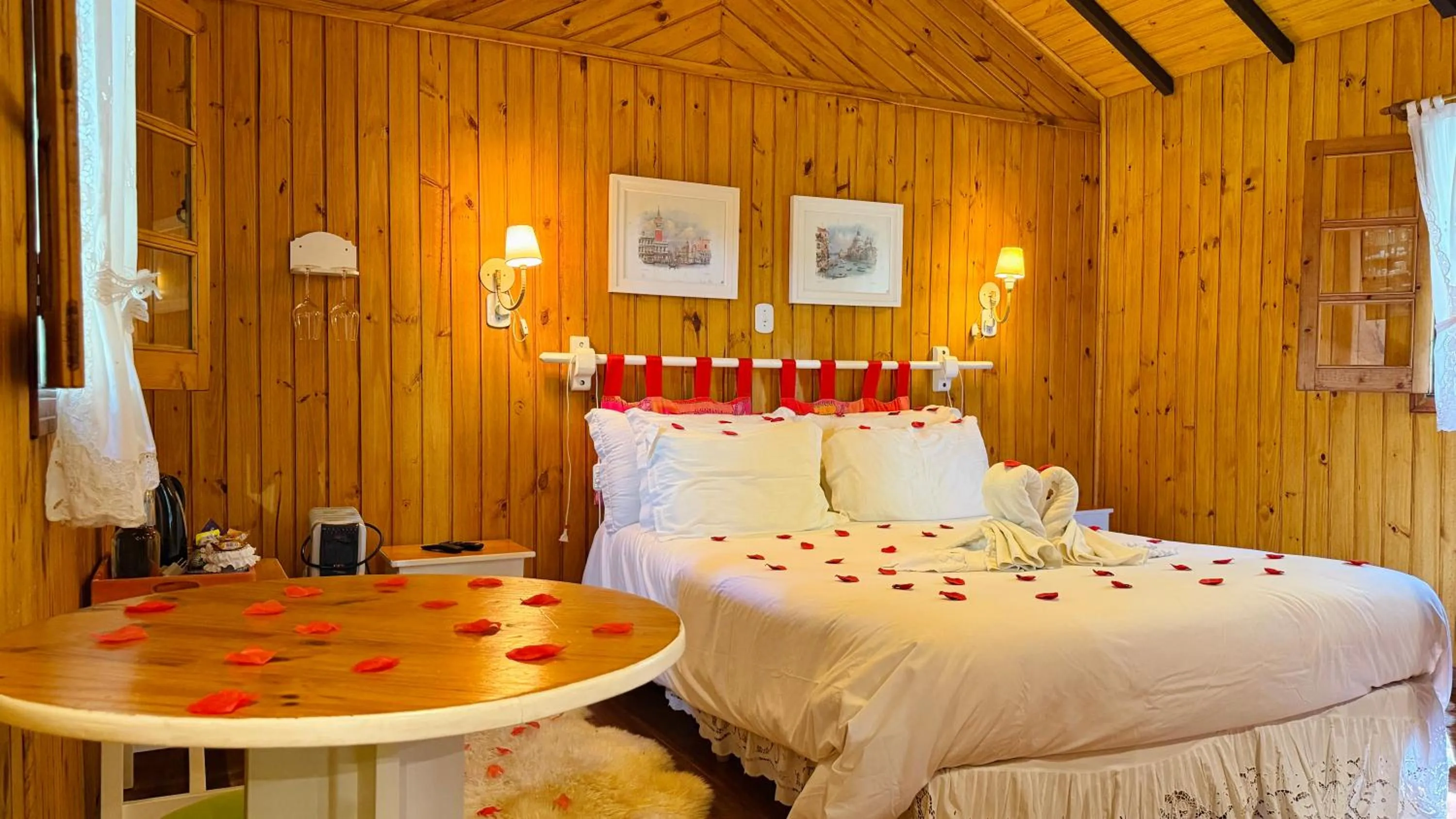 Bed in Pousada Villa D'Amore