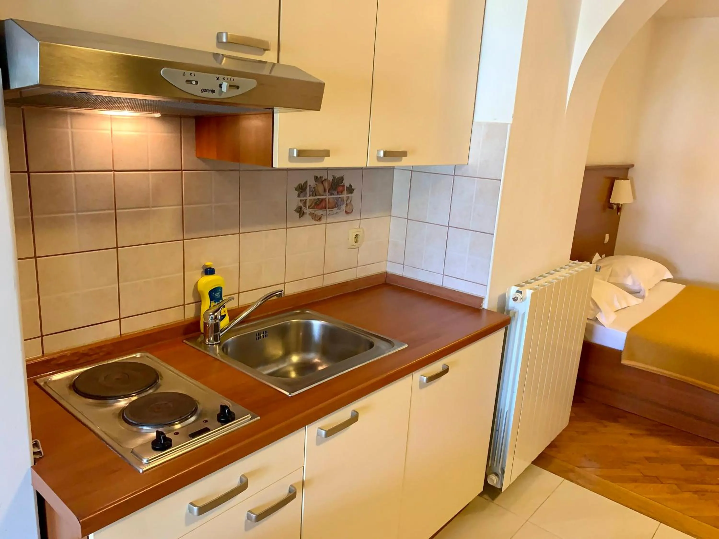 Kitchen or kitchenette in Gargamelo Pension