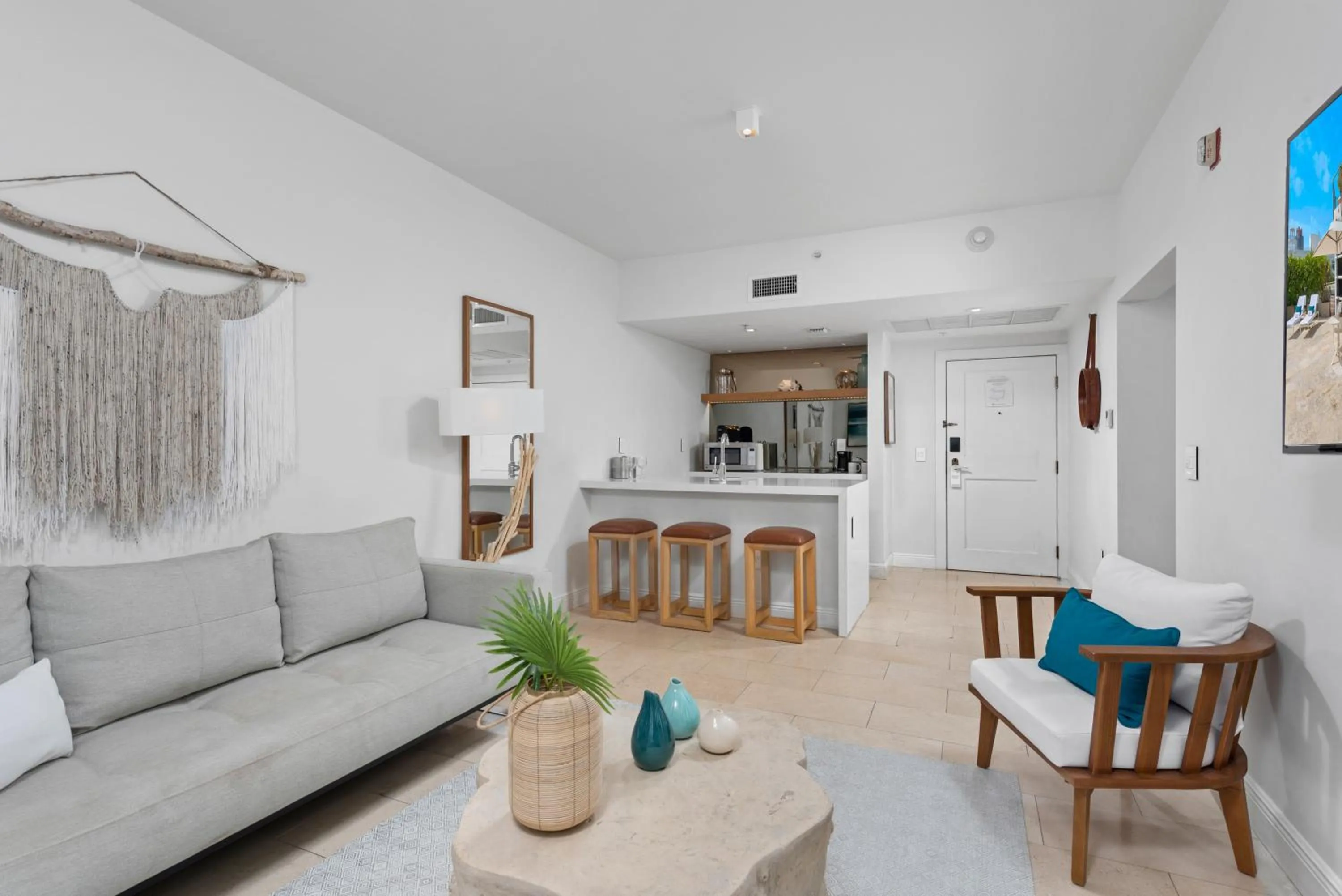 Living room in Bentley Hotel South Beach