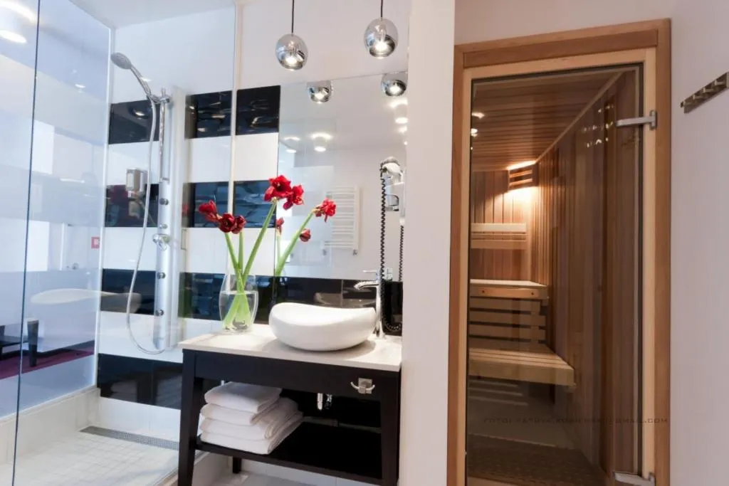 Sauna, Bed in Hotel Silvia Gold Gliwice