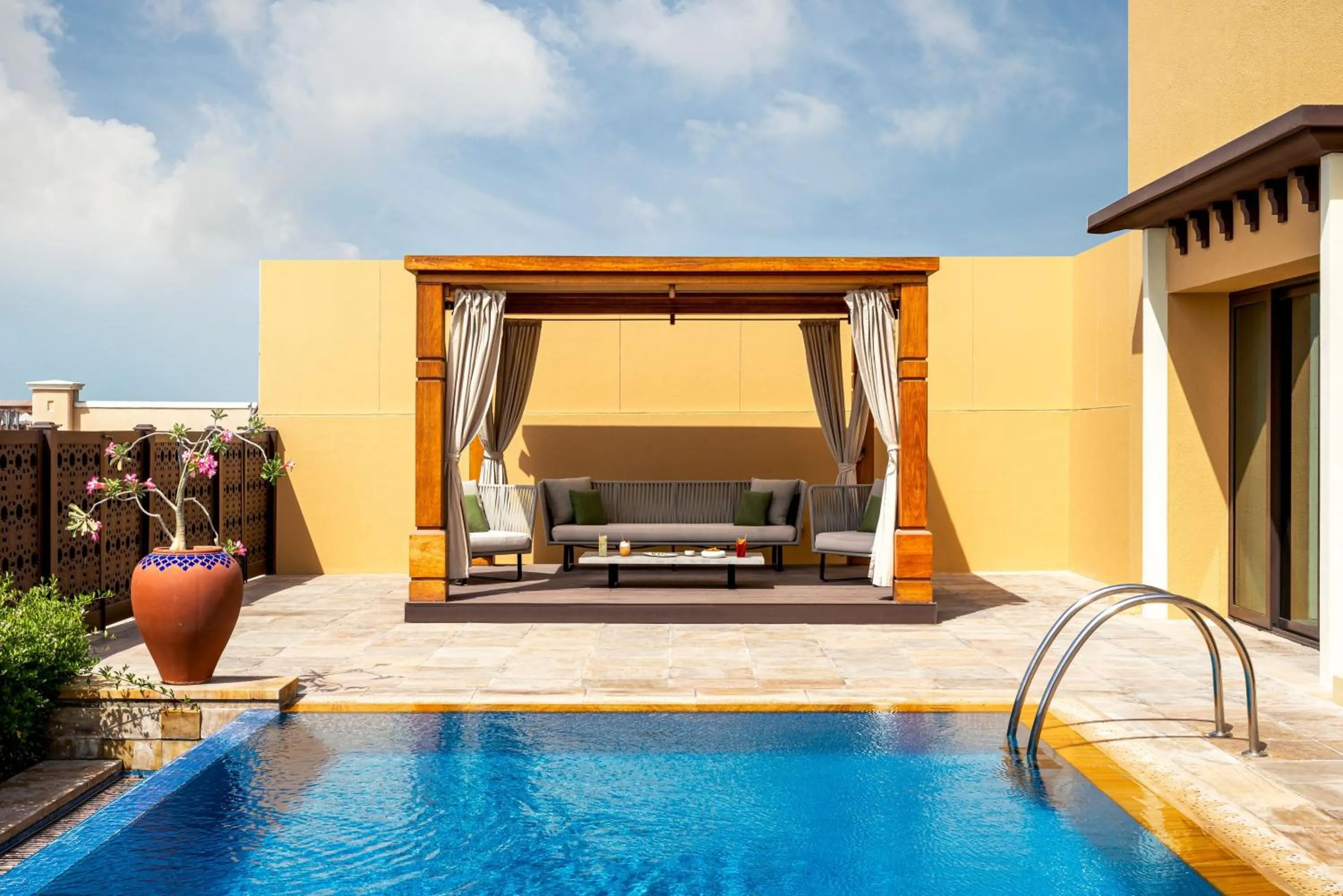 Pool view in Saadiyat Rotana Resort and Villas