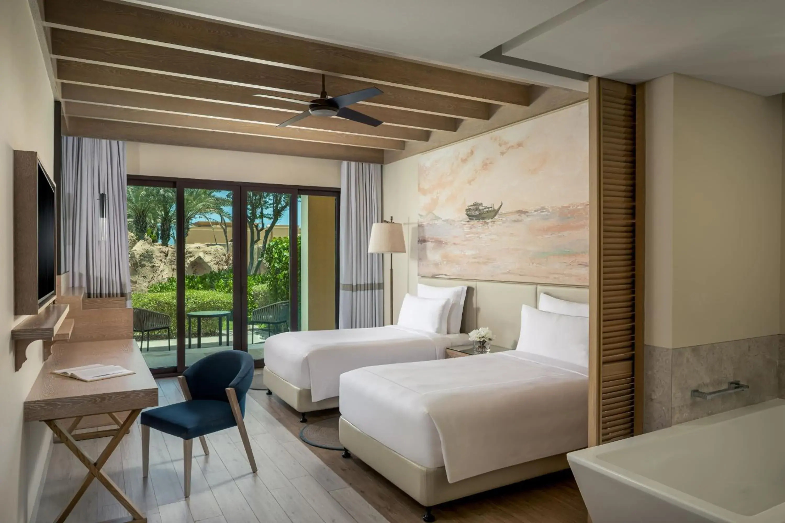 Resort Room with Terrace or Balcony- Twin Bed in Saadiyat Rotana Resort and Villas Resort Room with Terrace or Balcony- Twin Bed in Saadiyat Rotana Resort and Villas