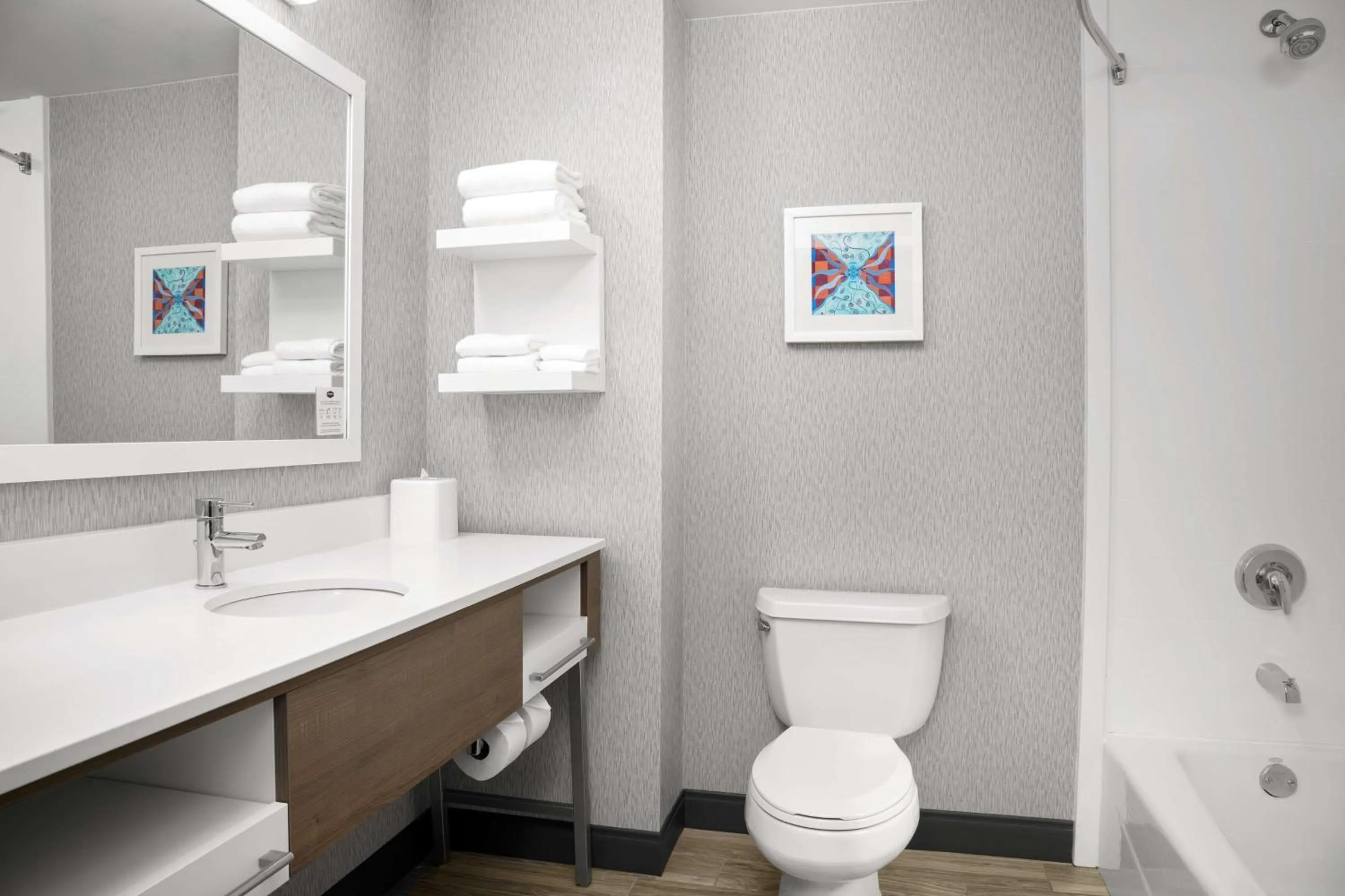 Toilet in Hampton Inn Easton