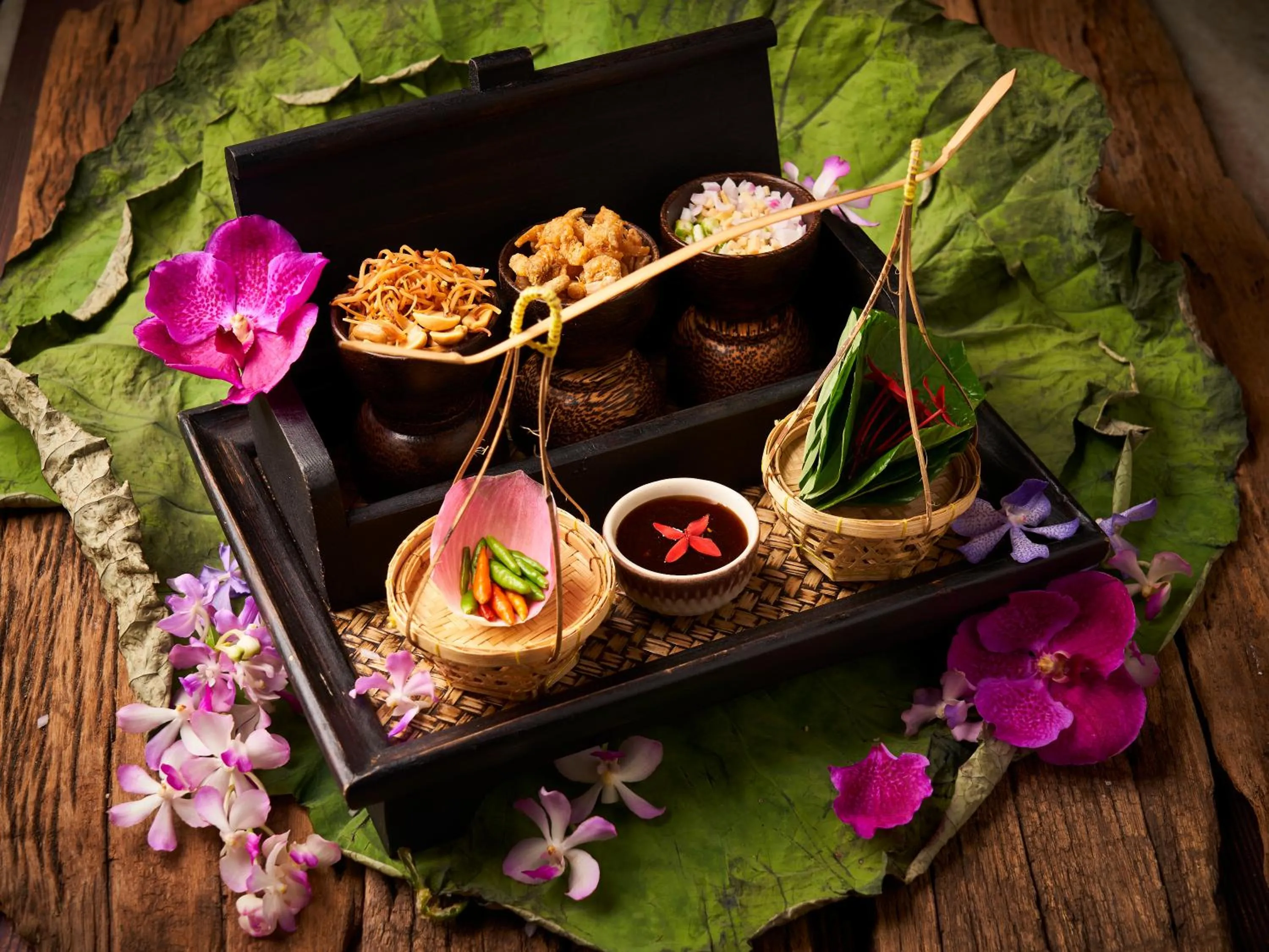 Food close-up in Anantara Siam Bangkok Hotel