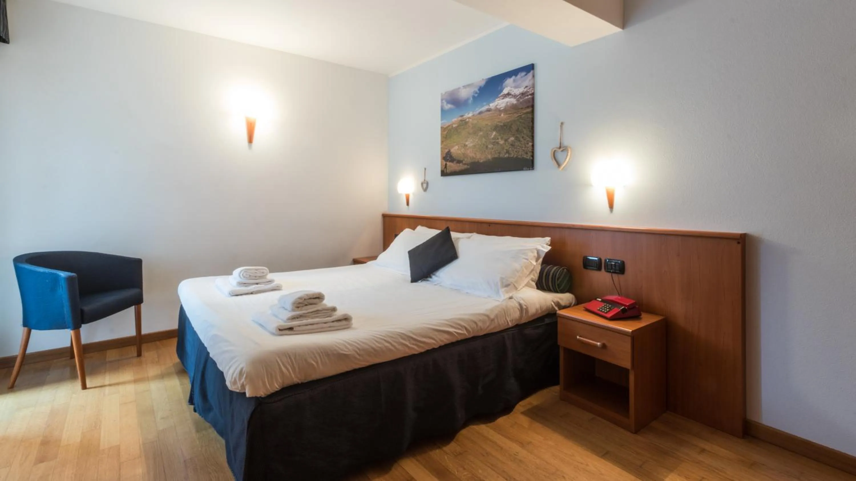 Bedroom, Bed in Residence Pizzo Scalino