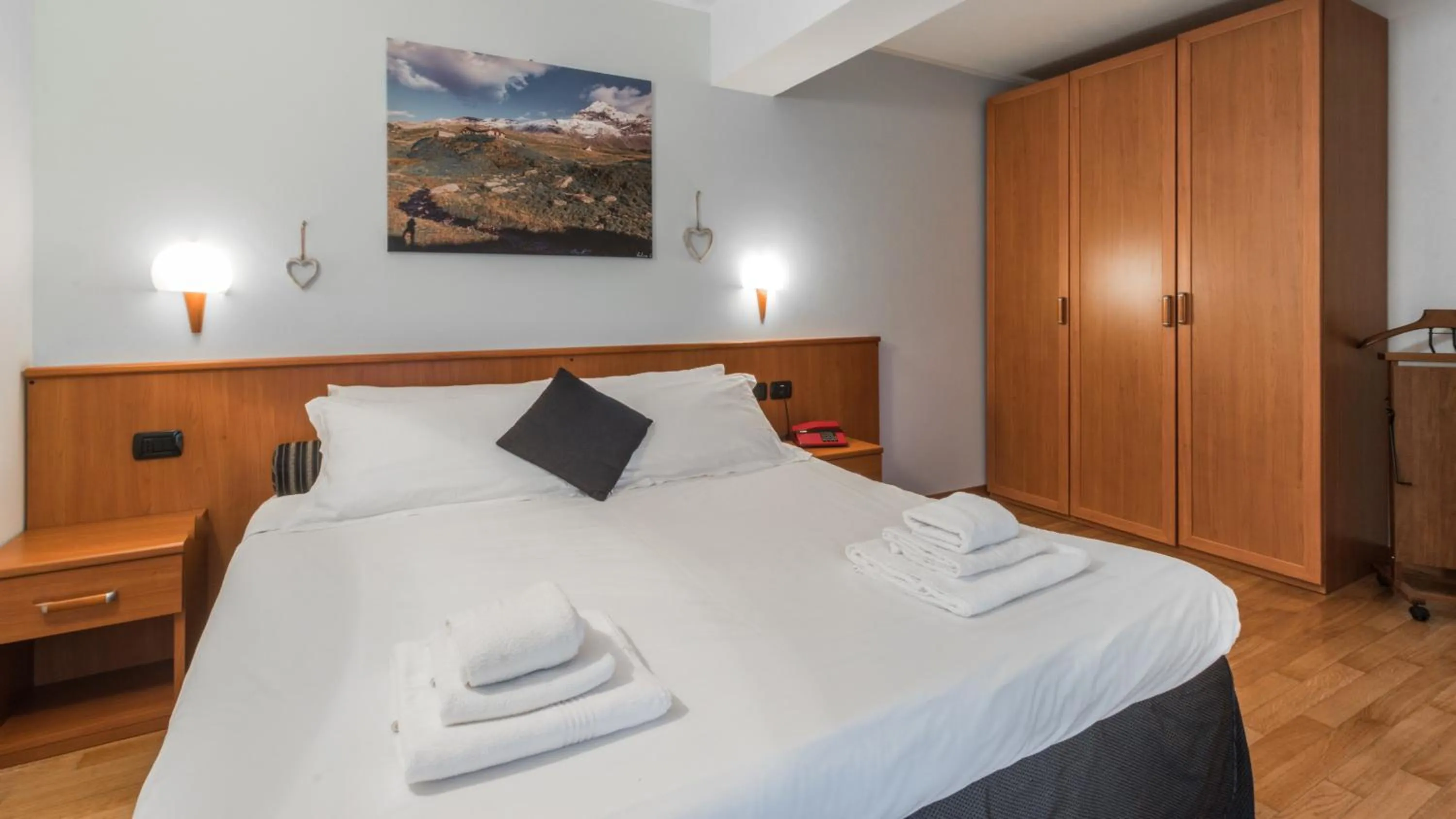 Bedroom, Bed in Residence Pizzo Scalino