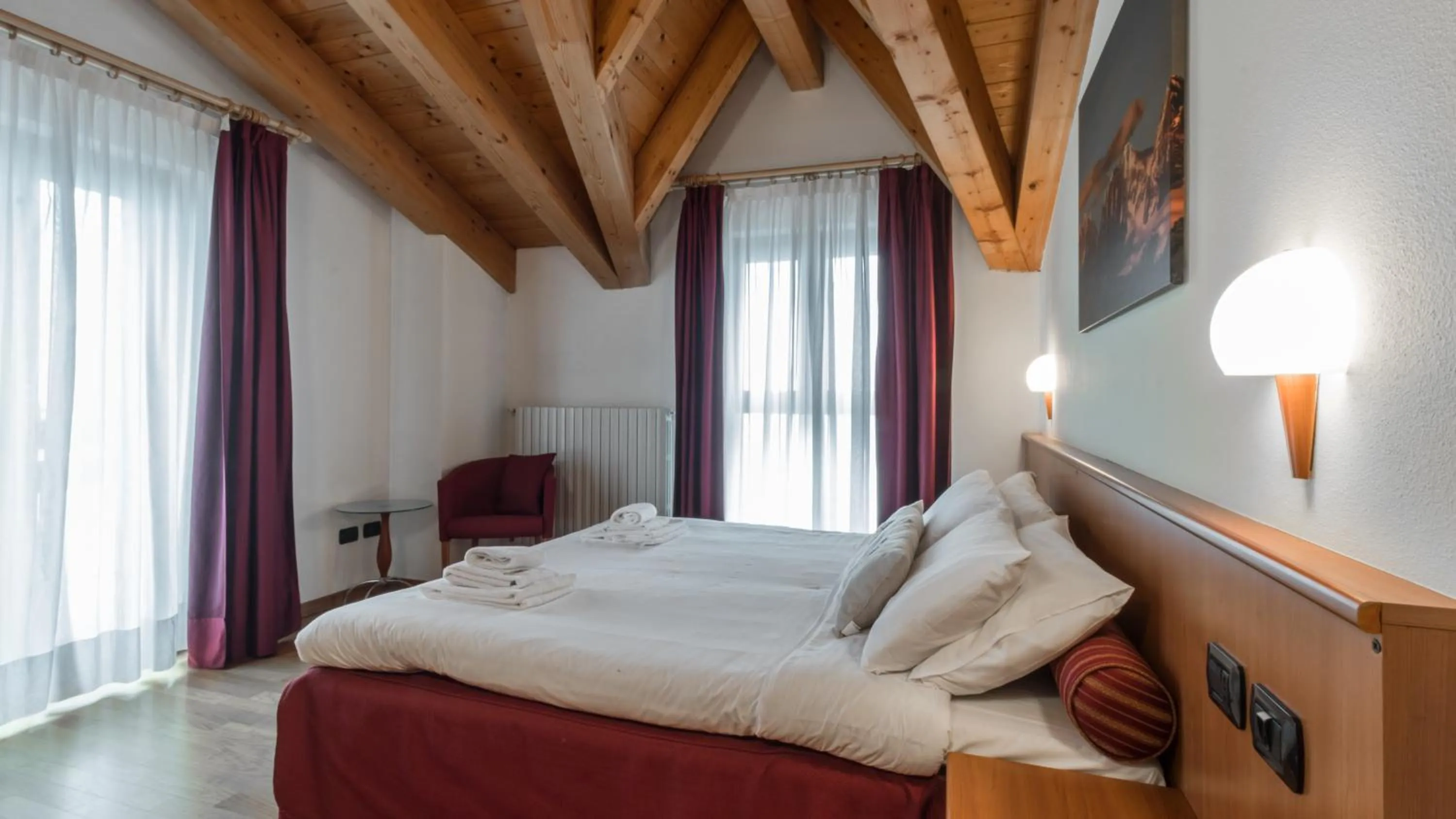 Bedroom, Bed in Residence Pizzo Scalino