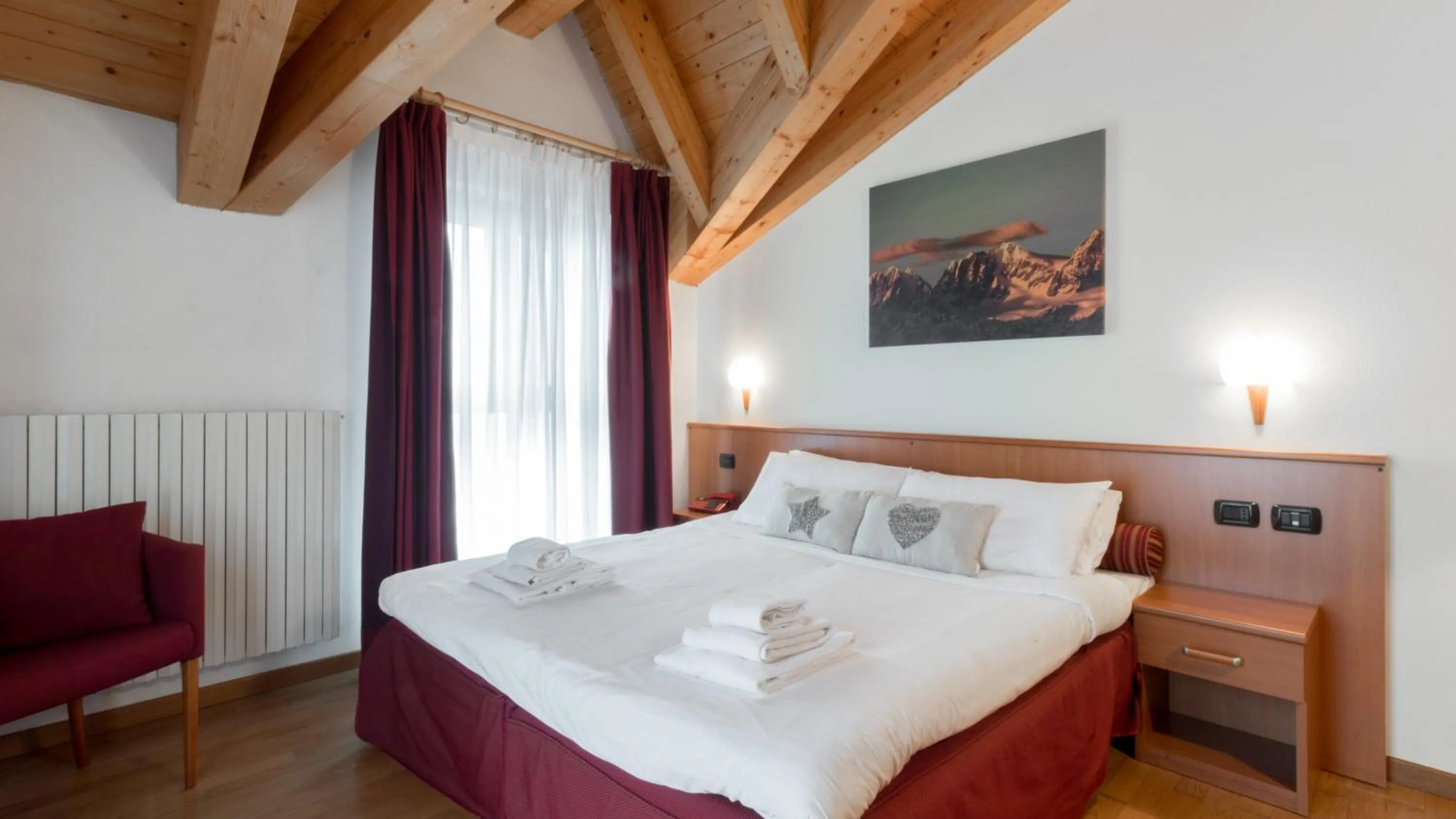 Bedroom, Bed in Residence Pizzo Scalino