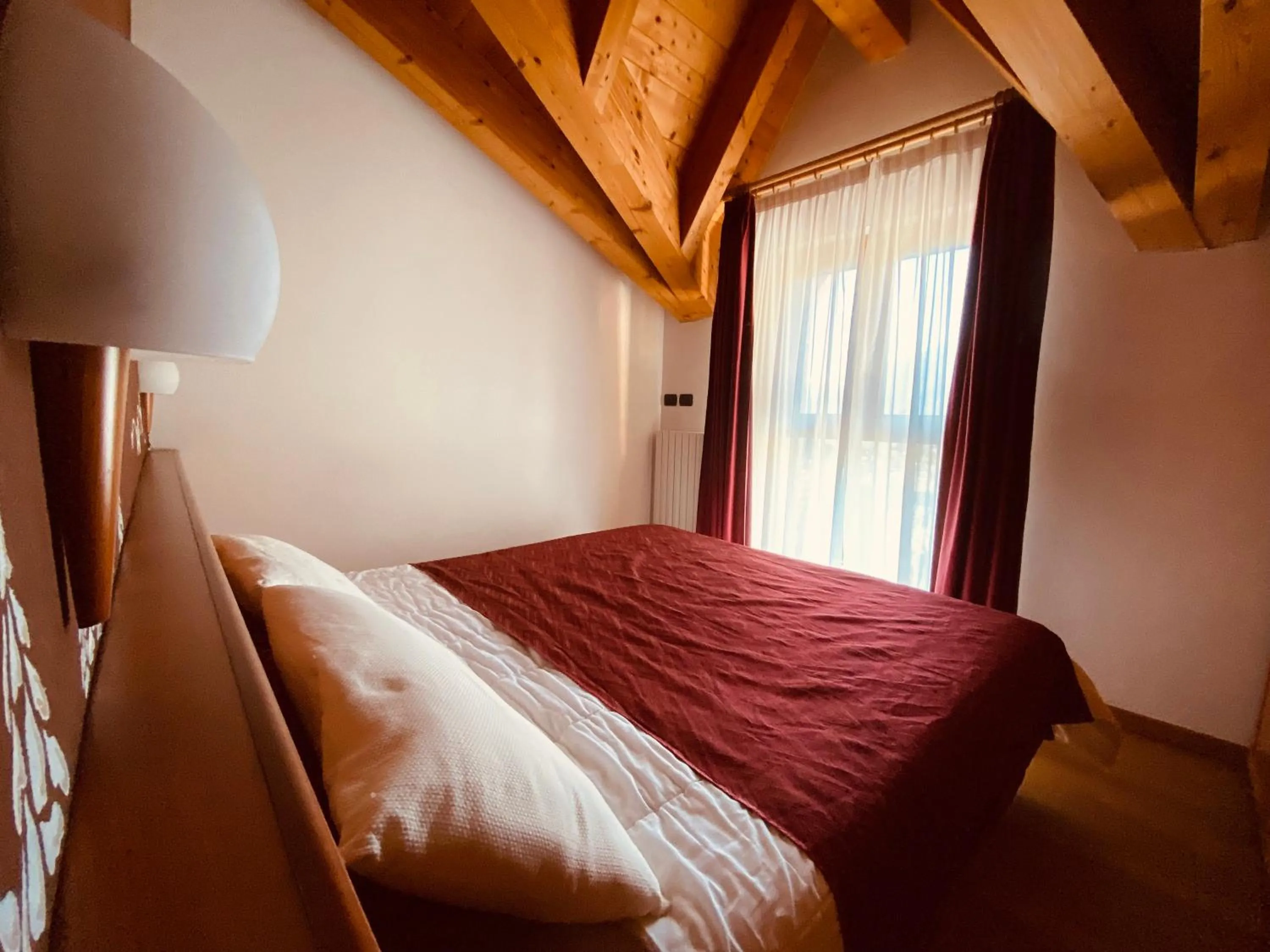 Bedroom, Bed in Residence Pizzo Scalino