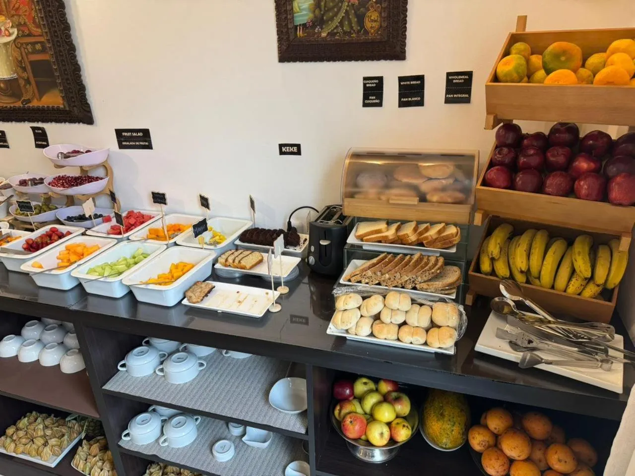 Buffet breakfast in Awki´s Dream Hotel