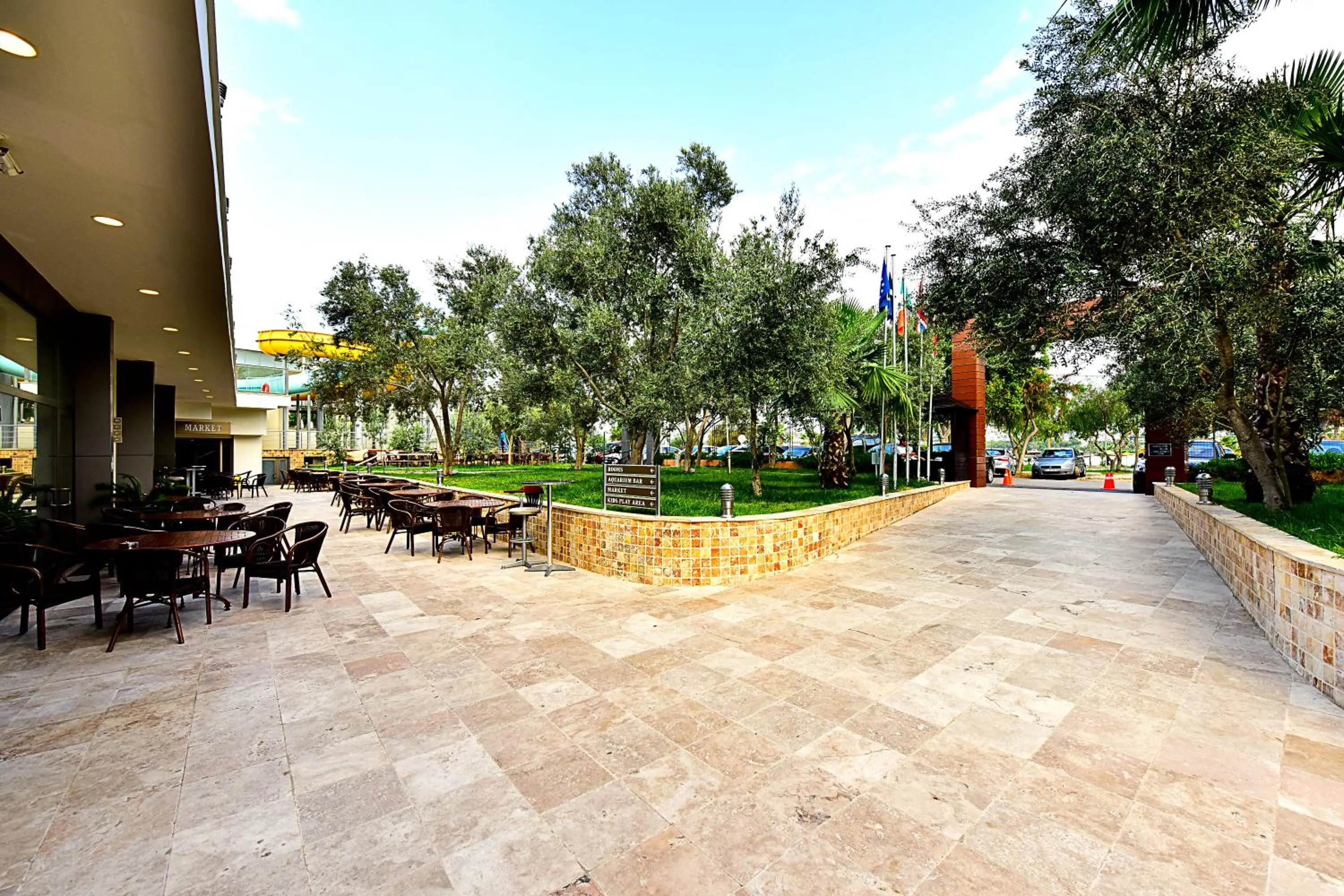 Facade/entrance in Jasmin Beach Hotel
