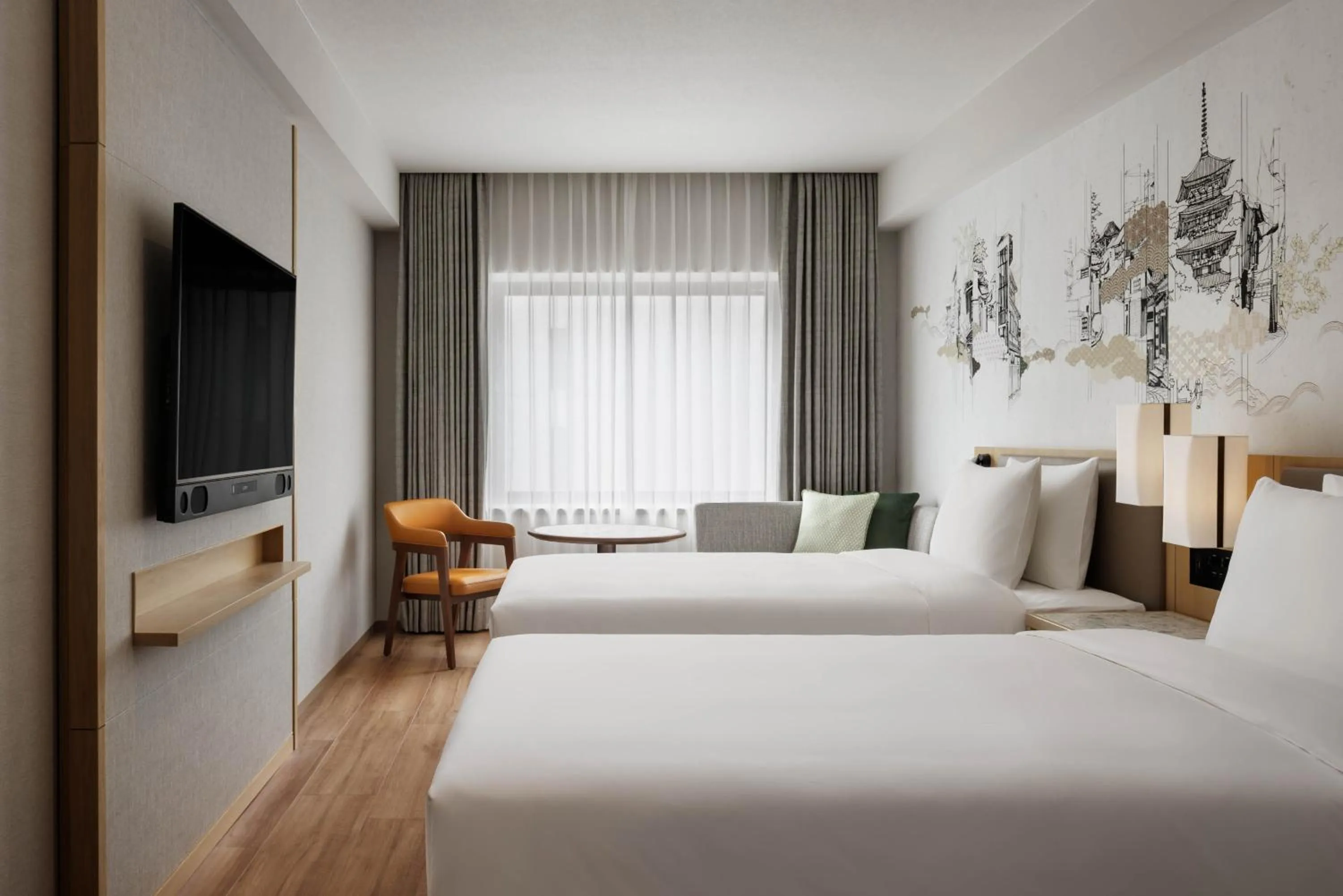 Bed in Courtyard by Marriott Kyoto Shijo Karasuma