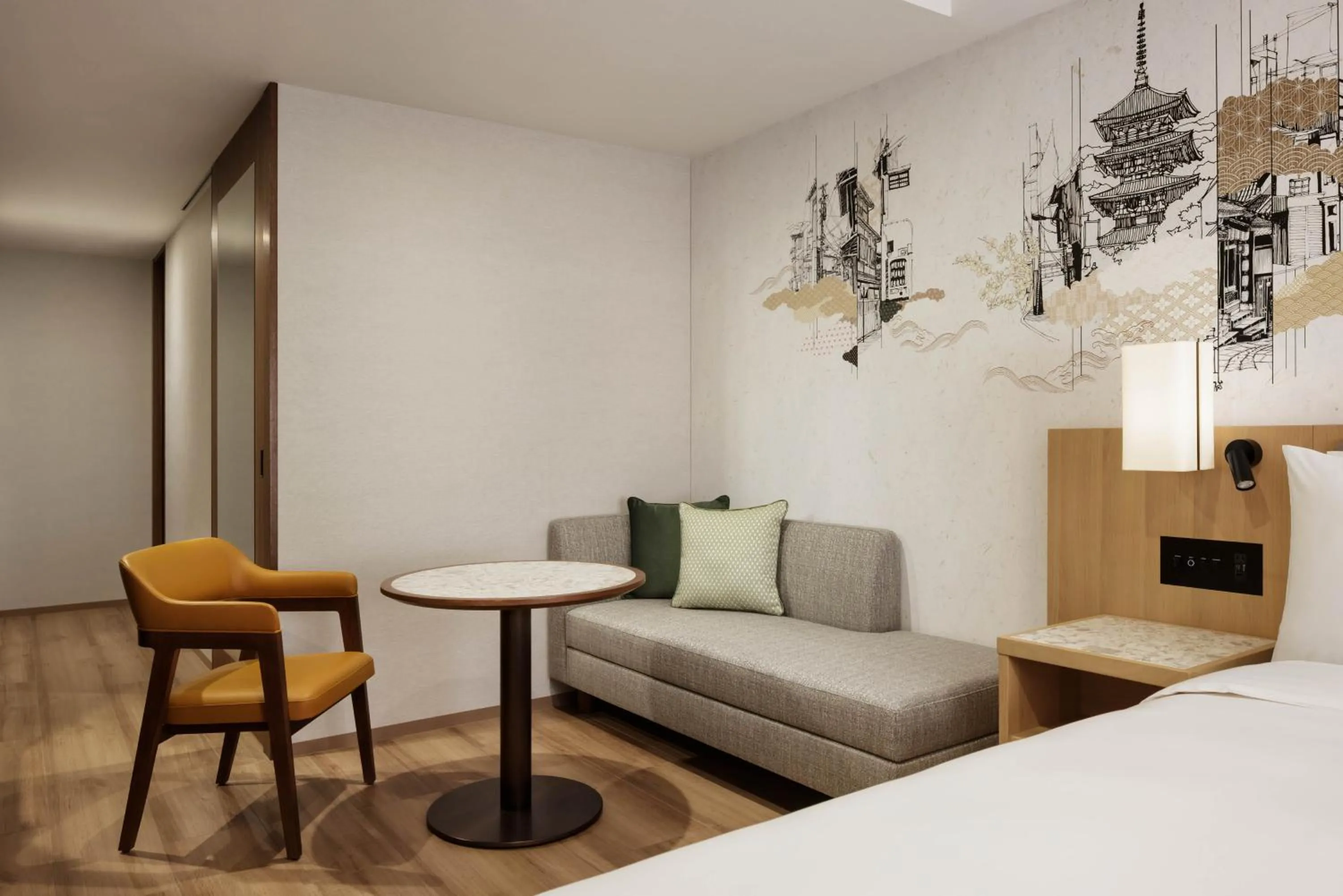 Photo of the whole room, Bed in Courtyard by Marriott Kyoto Shijo Karasuma