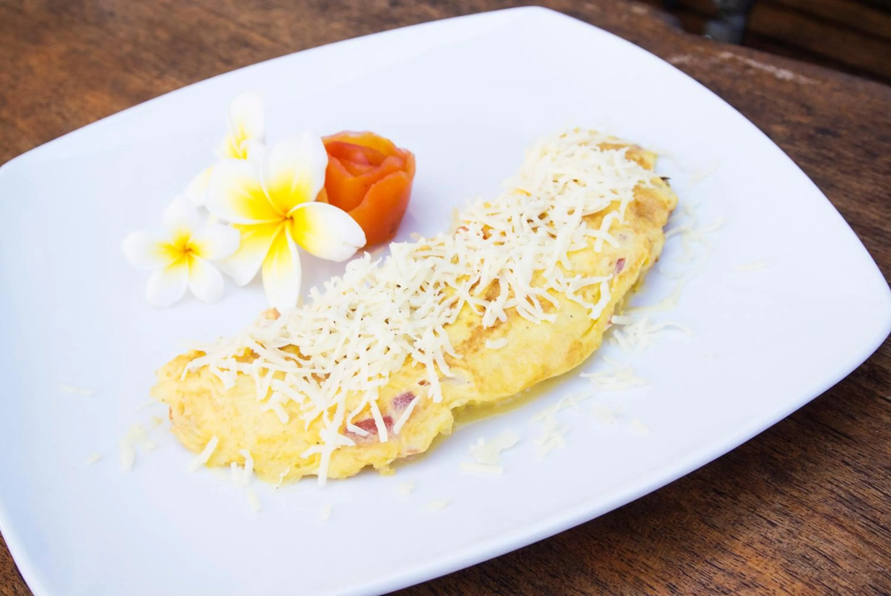 American breakfast in Hikari Guesthouse