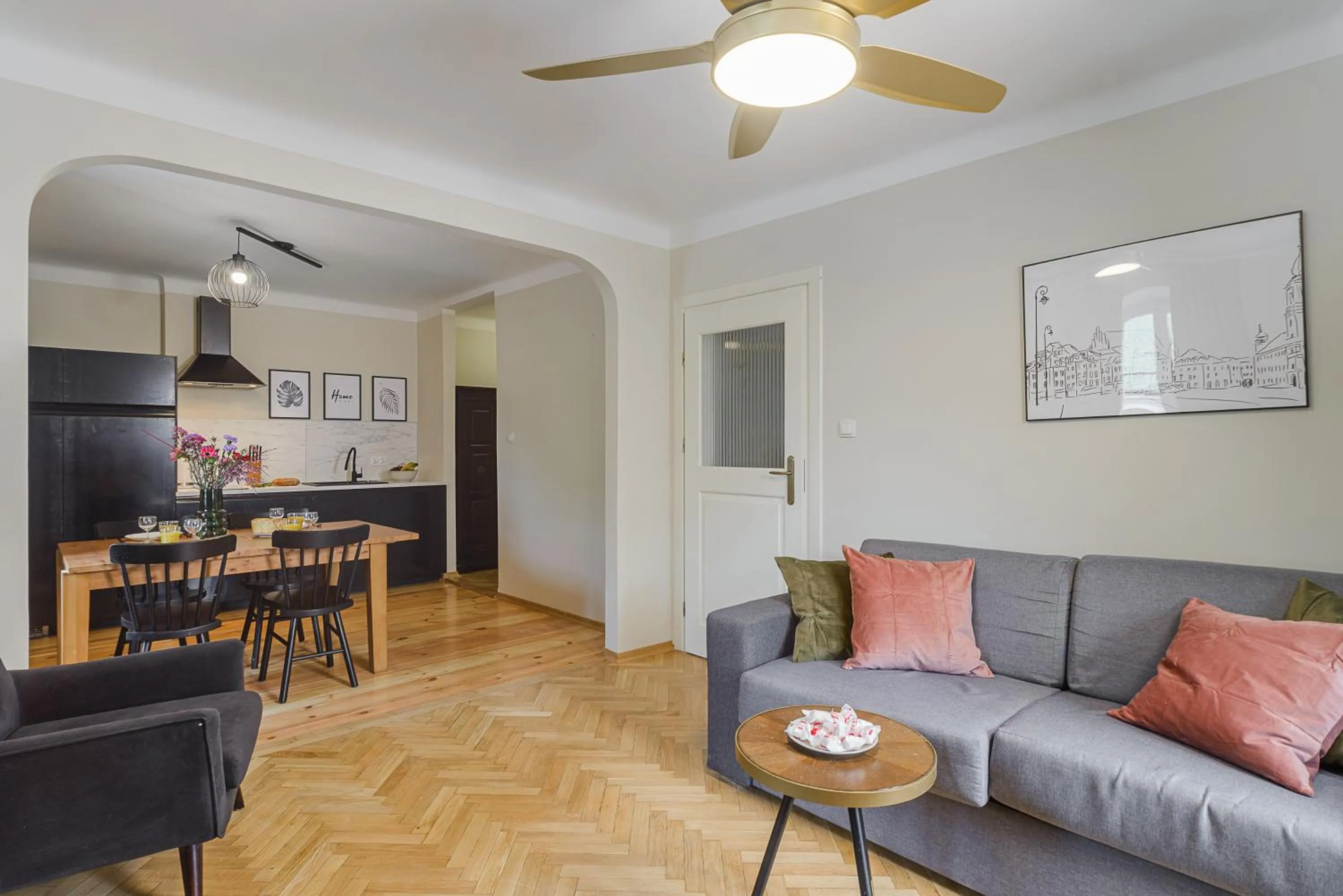 Living room in P&O Apartments Old Town