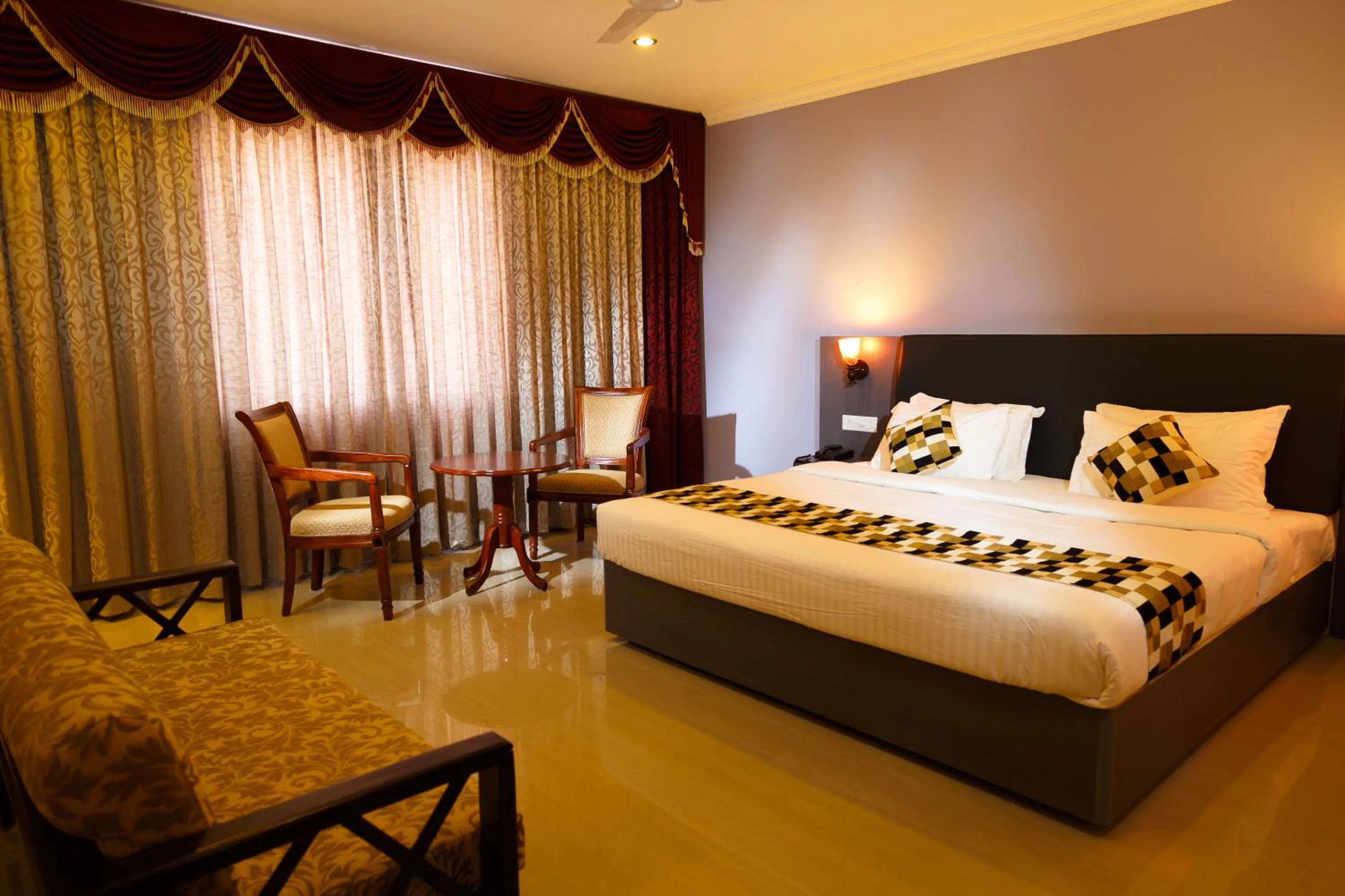 Bedroom, Bed in Hotel Gopalapuram International