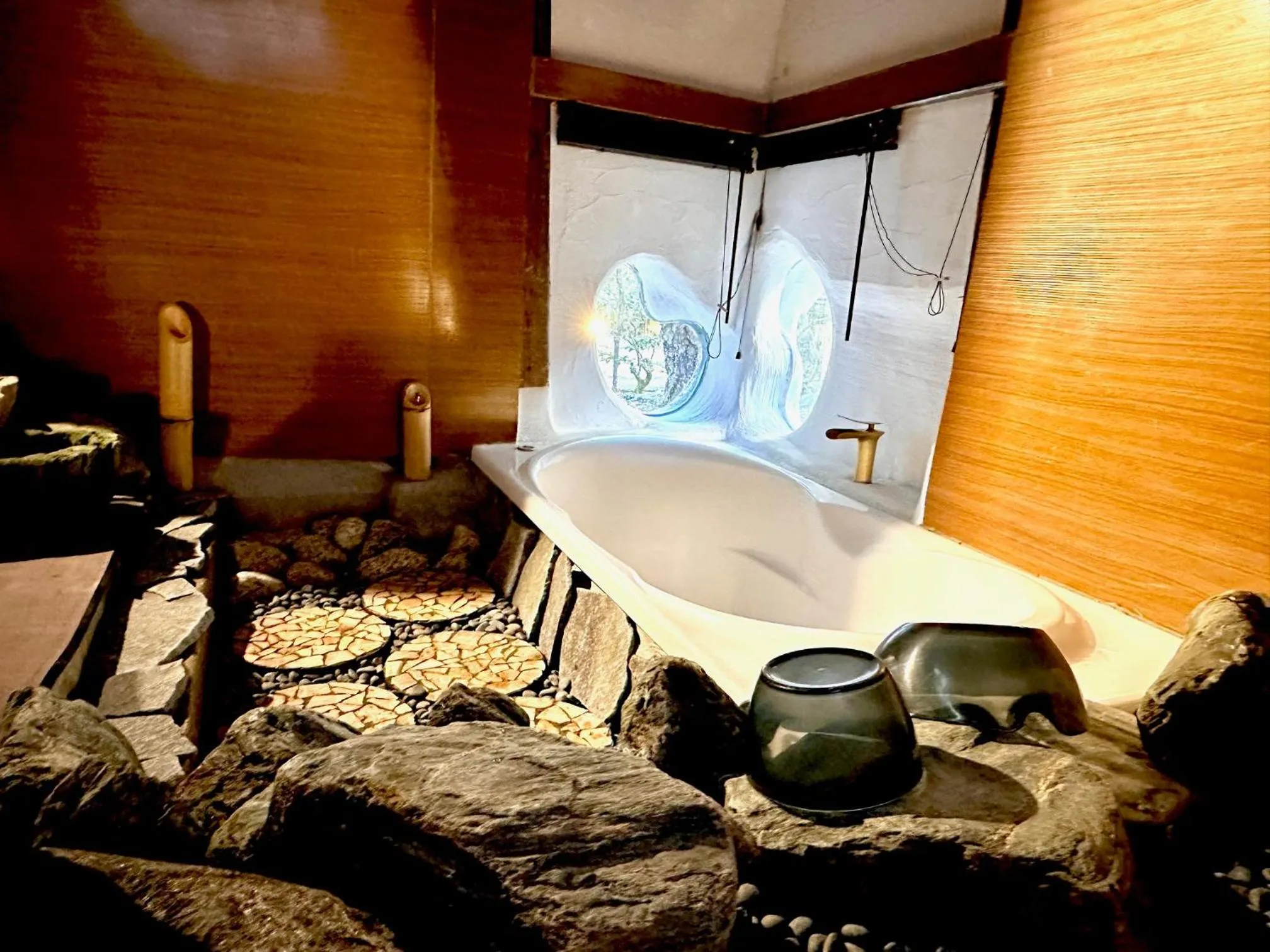 Bathroom in Kominka Mitsuhama Ryokan