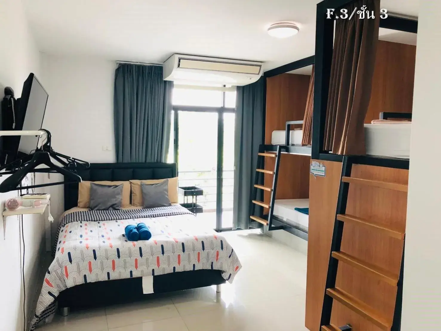 Triple Room in HOMEY-Sleepy Don Mueang Airport Hostel Triple Room in HOMEY-Sleepy Don Mueang Airport Hostel