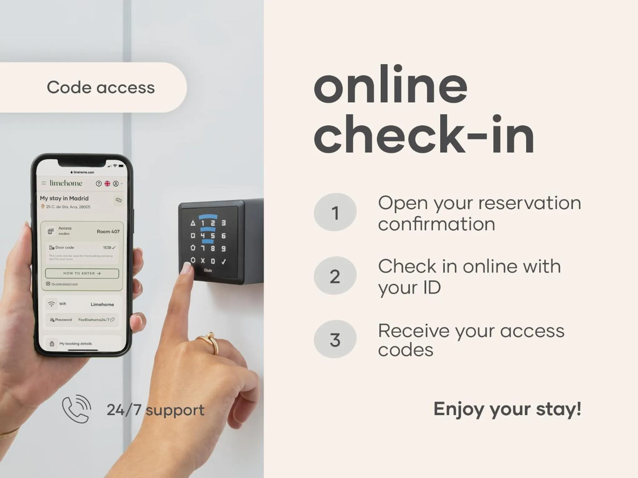 Logo/Certificate/Sign in limehome Granada Calle Santa Ana