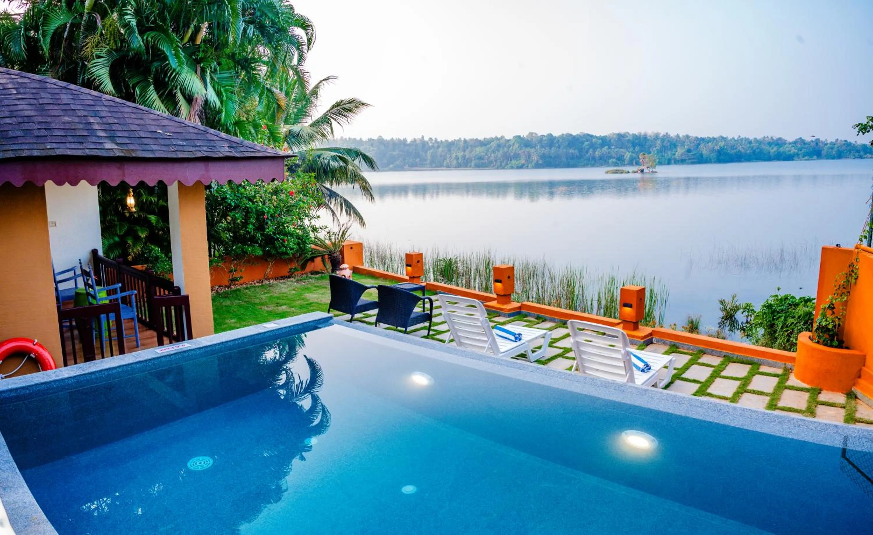 Pool view in Fragrant Nature Backwater Resort & Ayurveda Spa Kollam