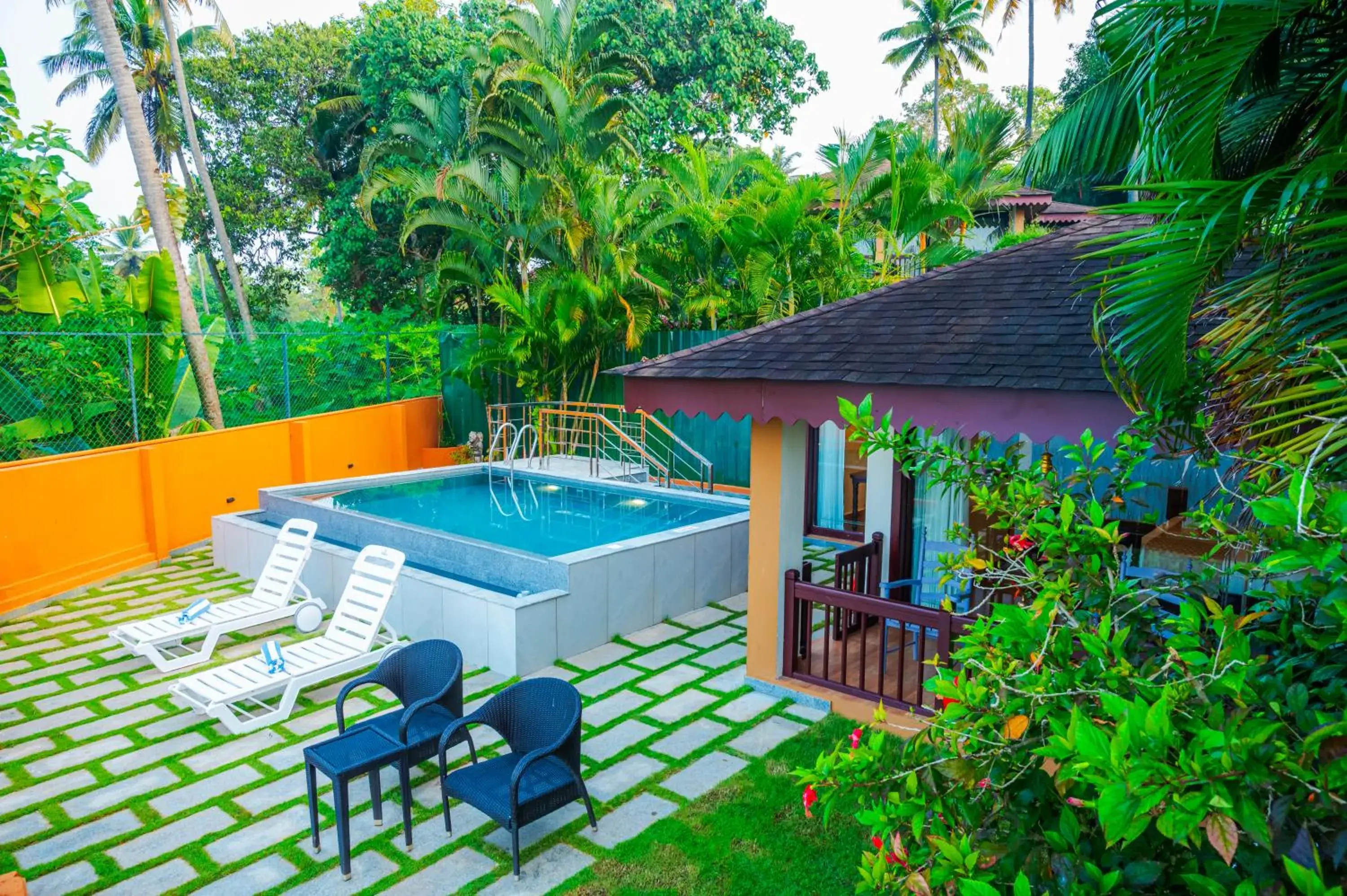Private pool villa with terrace in Fragrant Nature Backwater Resort & Ayurveda Spa Kollam Private pool villa with terrace in Fragrant Nature Backwater Resort & Ayurveda Spa Kollam