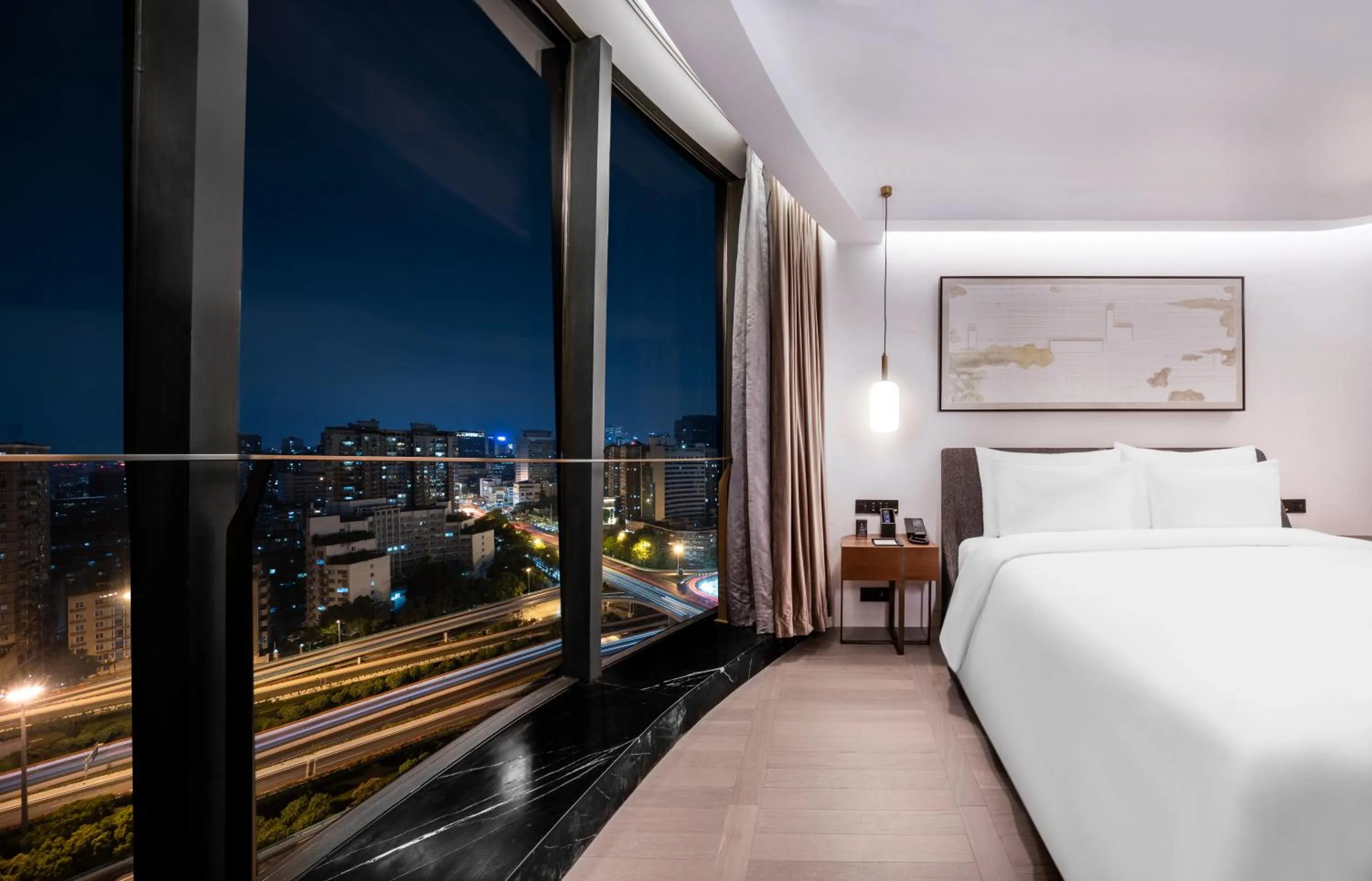 Night, Bed in Kempinski Hotel Chengdu-City Center
