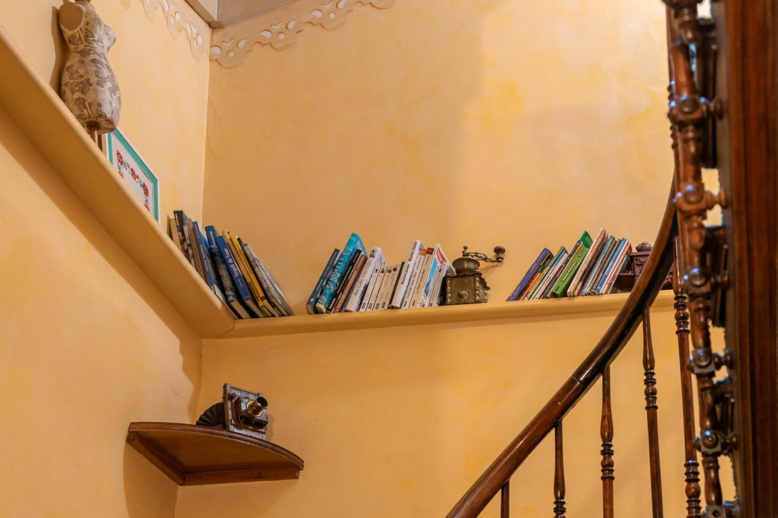 Library in Hôtel Le Bois Joli