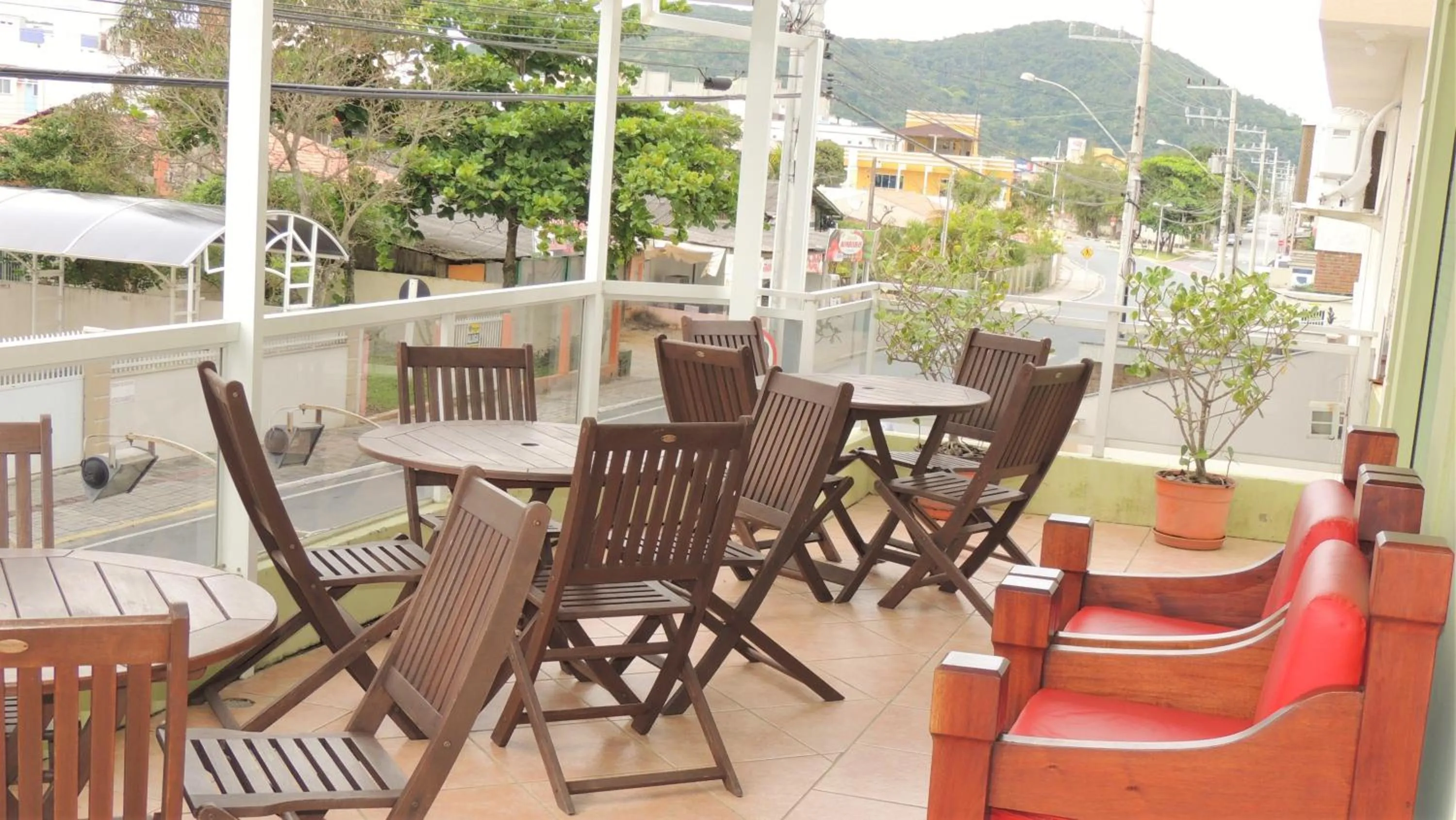Balcony/Terrace in Pousada Bomar Bombinhas