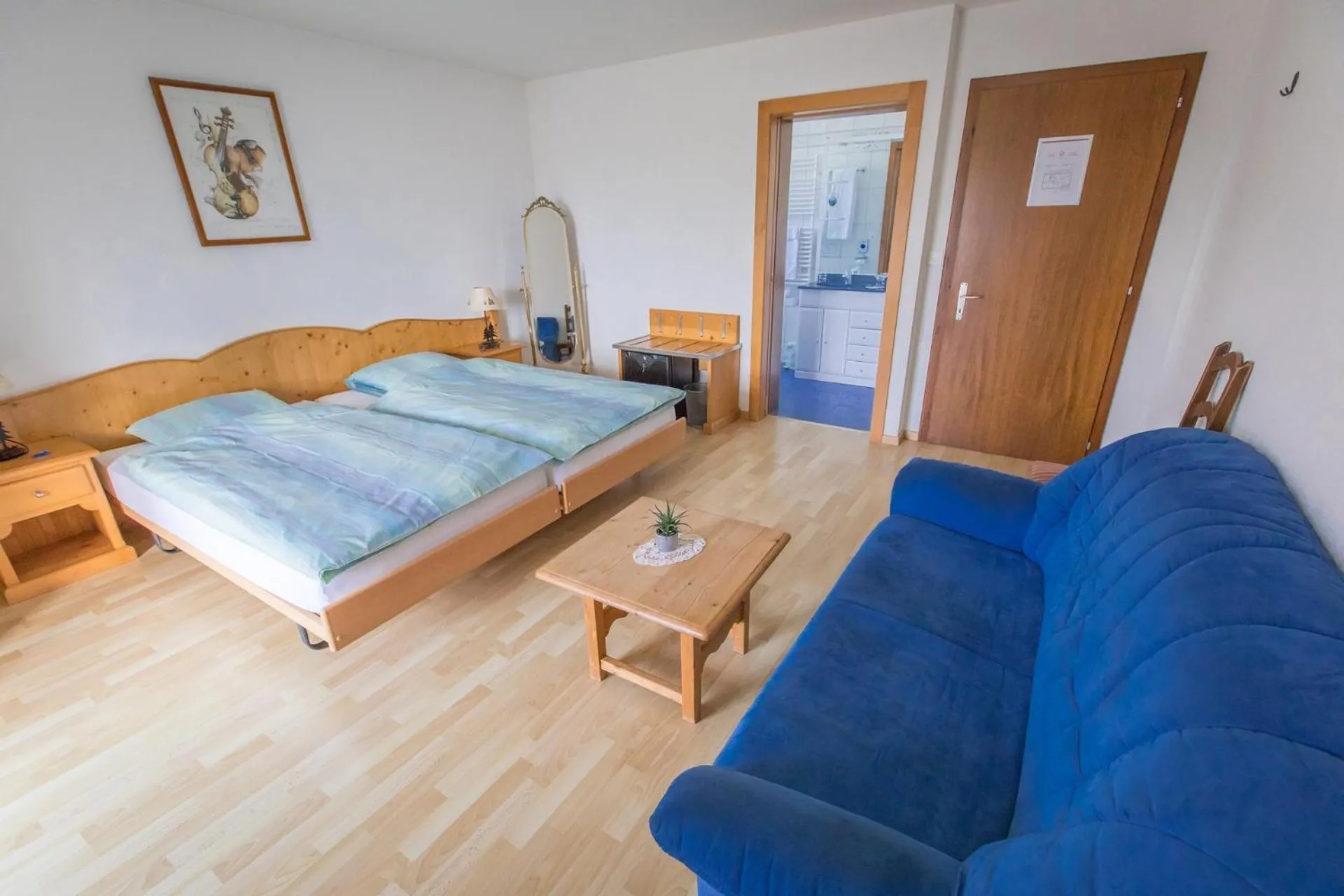 Bed in Hôtel Restaurant le Gruyérien