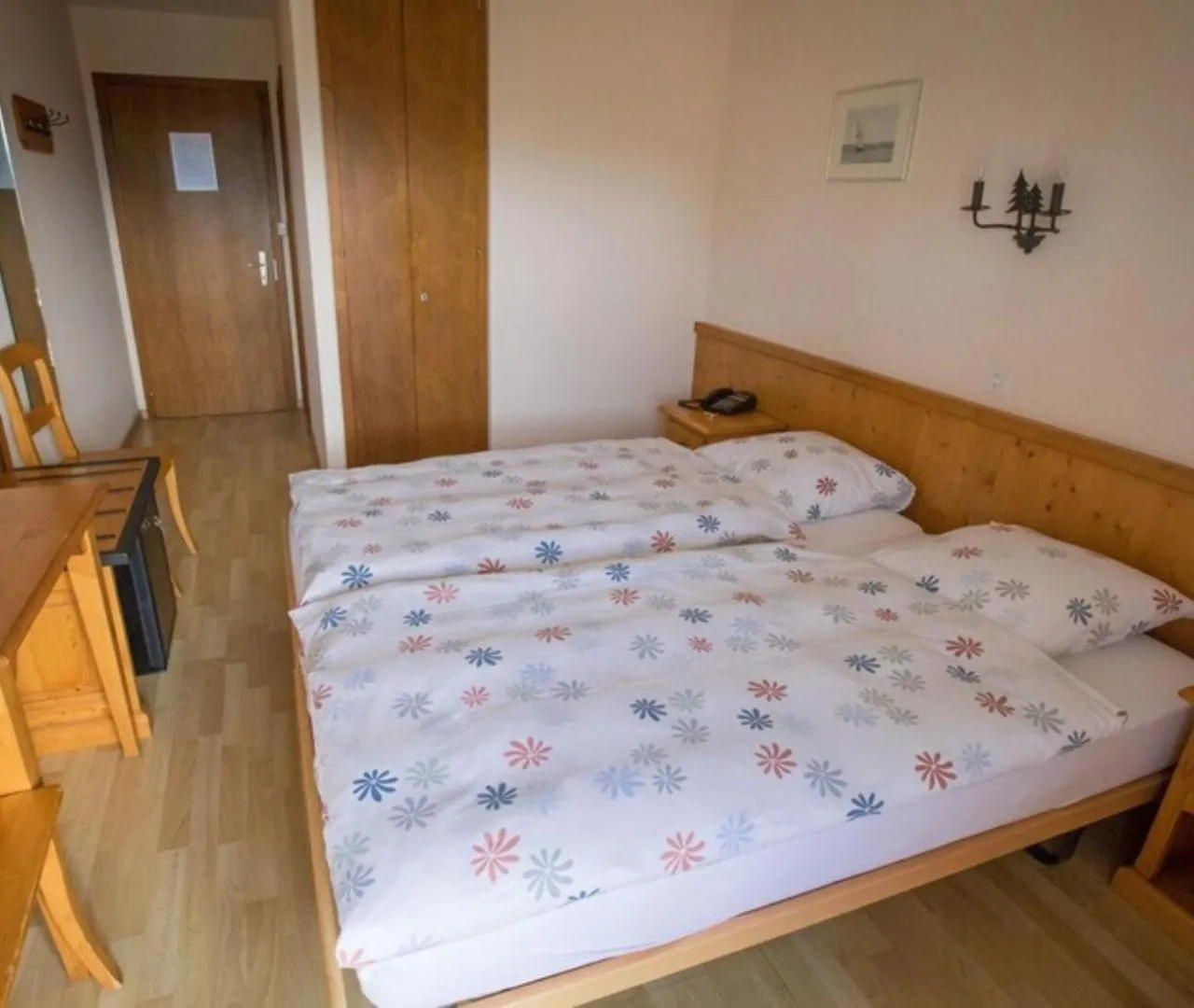 Bed in Hôtel Restaurant le Gruyérien