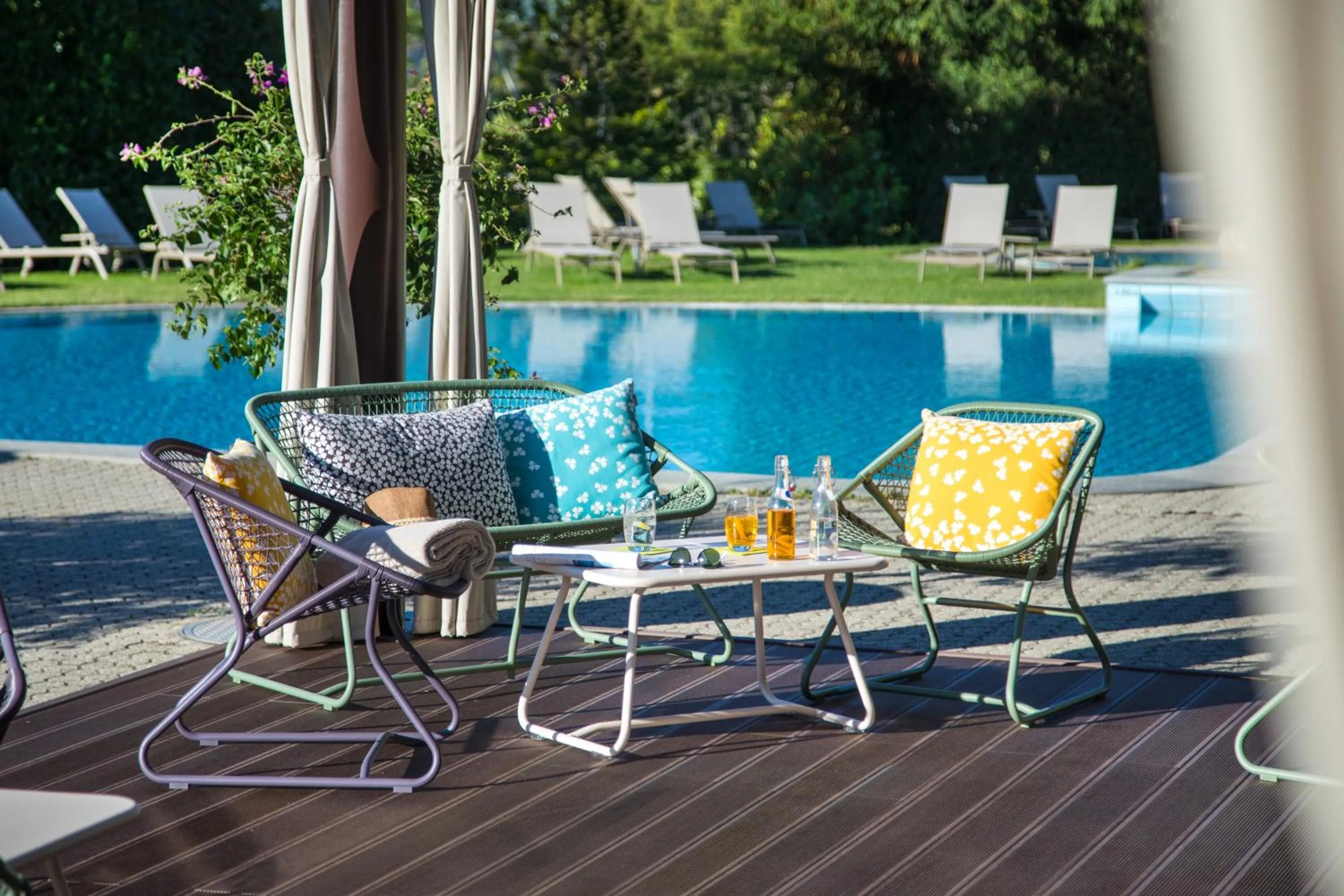 Swimming pool in Parkhotel Brenscino Brissago